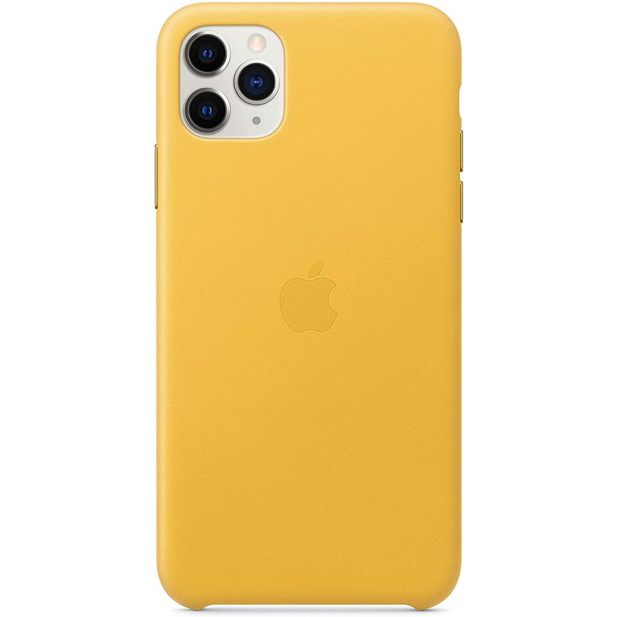 Apple Leather Case for iPhone 11 Pro Max - Meyer Lemon - Refurbished Apple