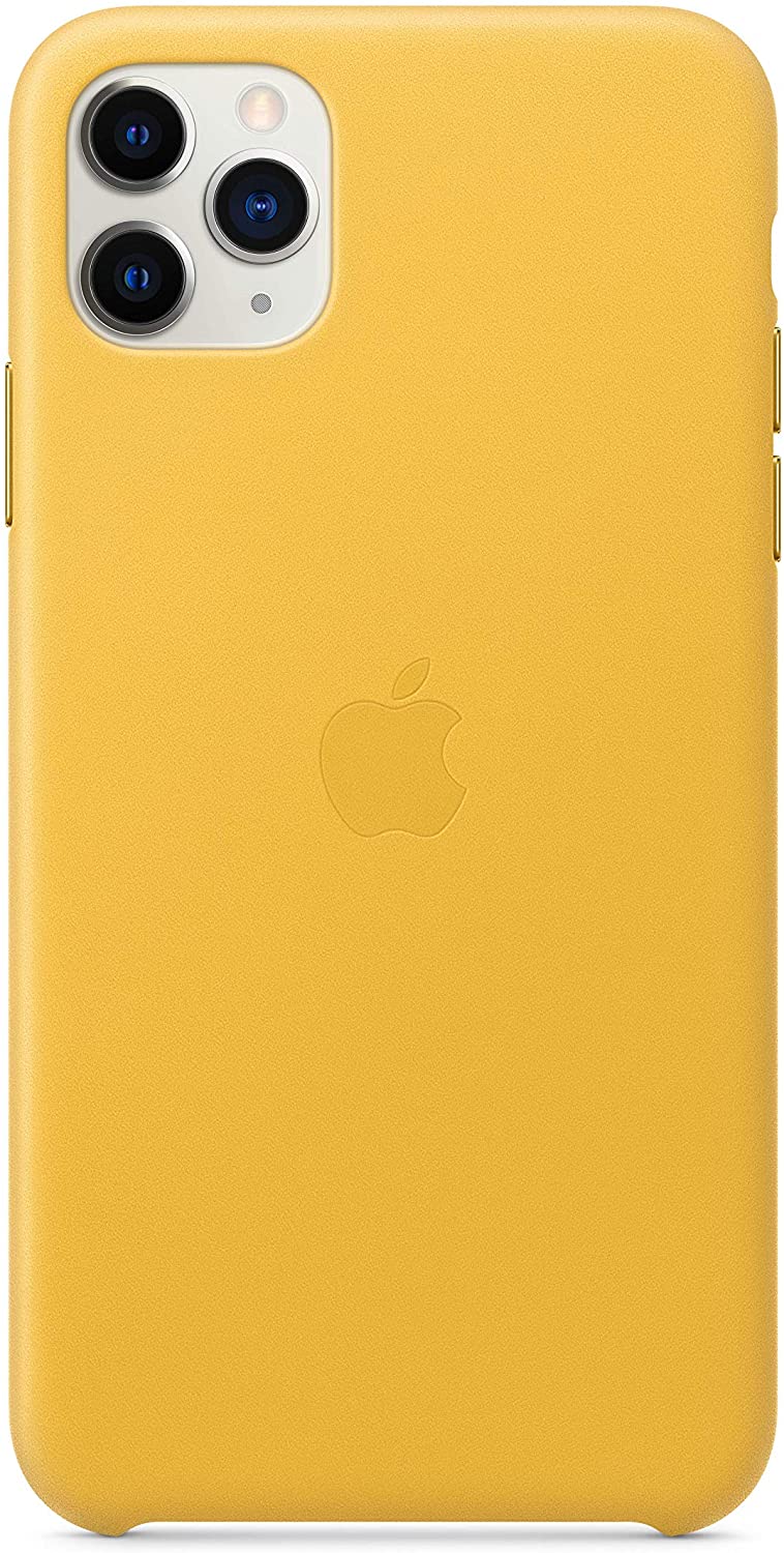 Apple Leather Case for iPhone 11 Pro Max - Meyer Lemon - Used Apple
