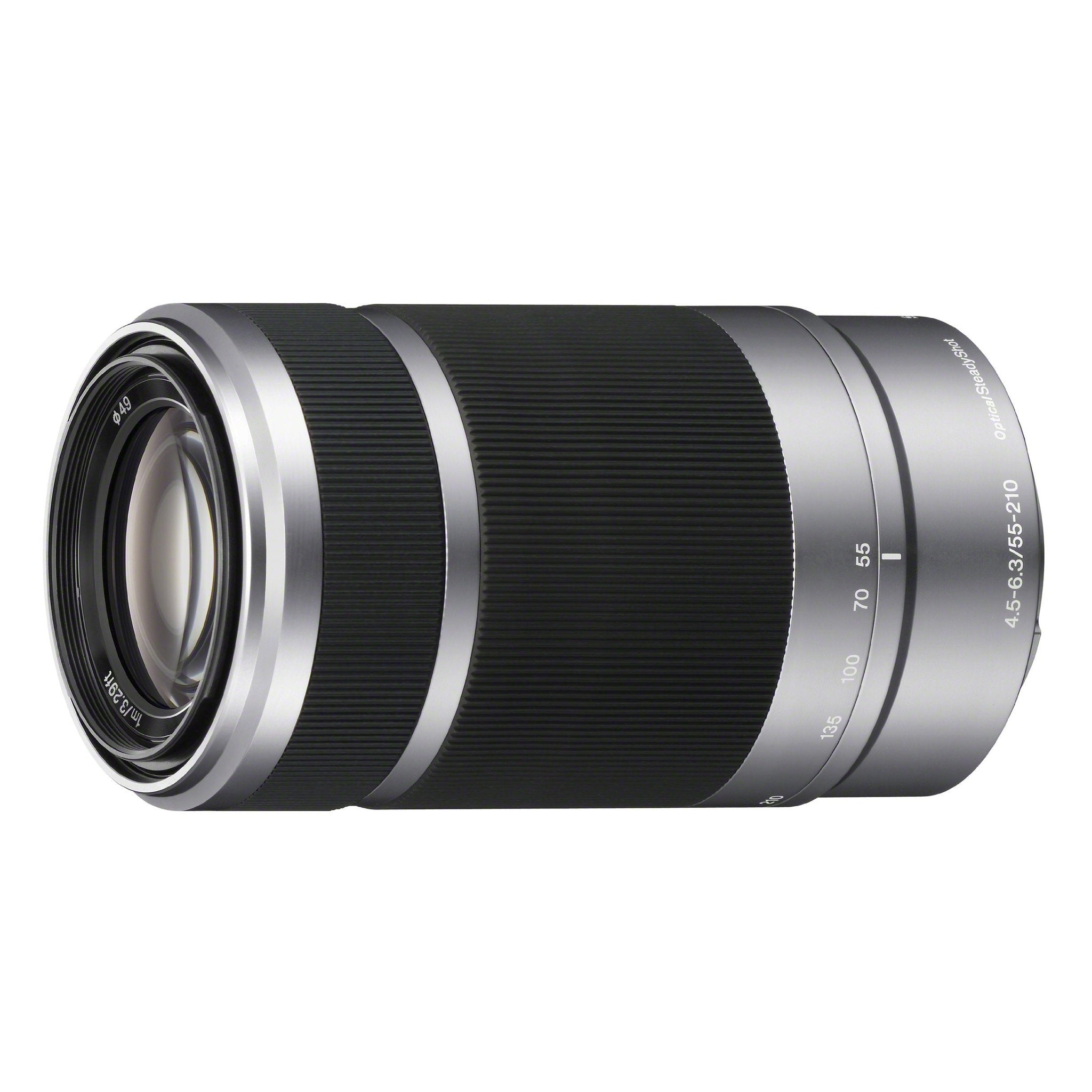 Sony E 55-210mm F4.5-6.3 OSS Lens for Sony E-Mount Cameras Silver Renewed - Reconditioned Sony