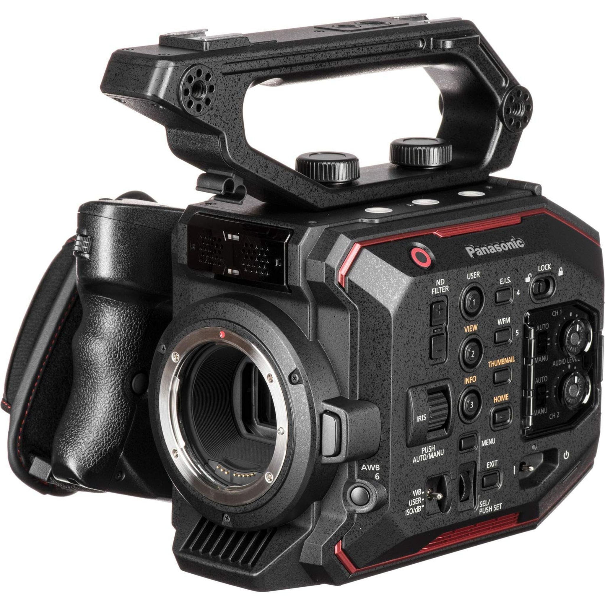 Panasonic AU-EVA1 Compact 5.7K Super 35mm Handheld Cinema Camera Body AU-EVA1PJ - Bundle with 256GB Memory Card + USB Ca Panasonic