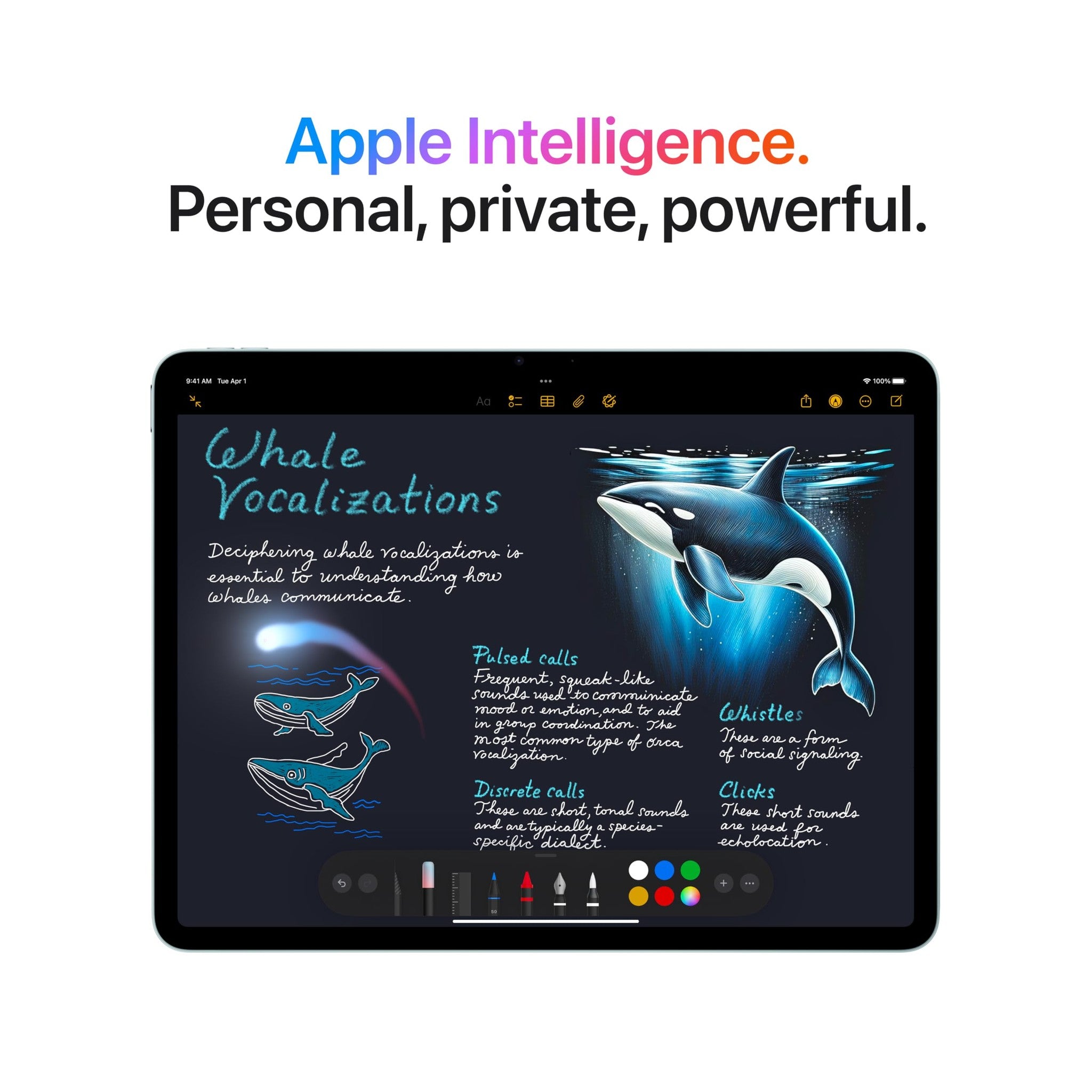 Apple iPad Air 13-inch with M3 chip Built for Apple Intelligence, Liquid Retina Display, 128GB, 12MP Front/Back Camera, Wi-Fi 6E, Touch ID, All-Day Battery Life - Purple Apple