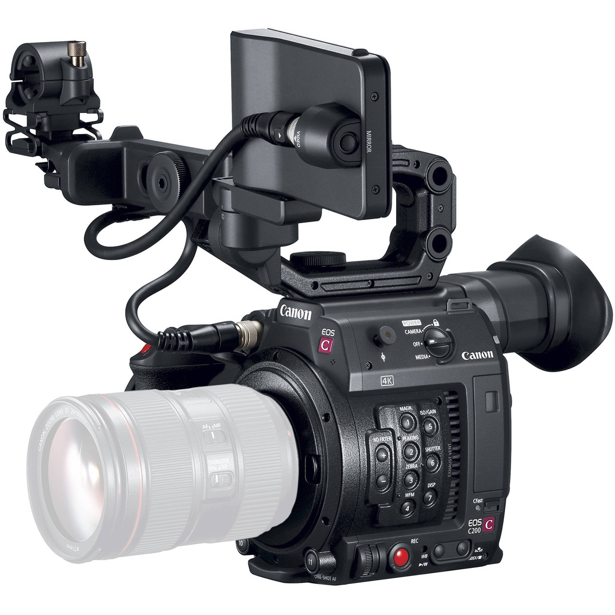 Canon EOS C200 Cinema Camera -EF-Mount International Model (2215C002) Bundle with Canon 24-70 F/2.8L II USM
