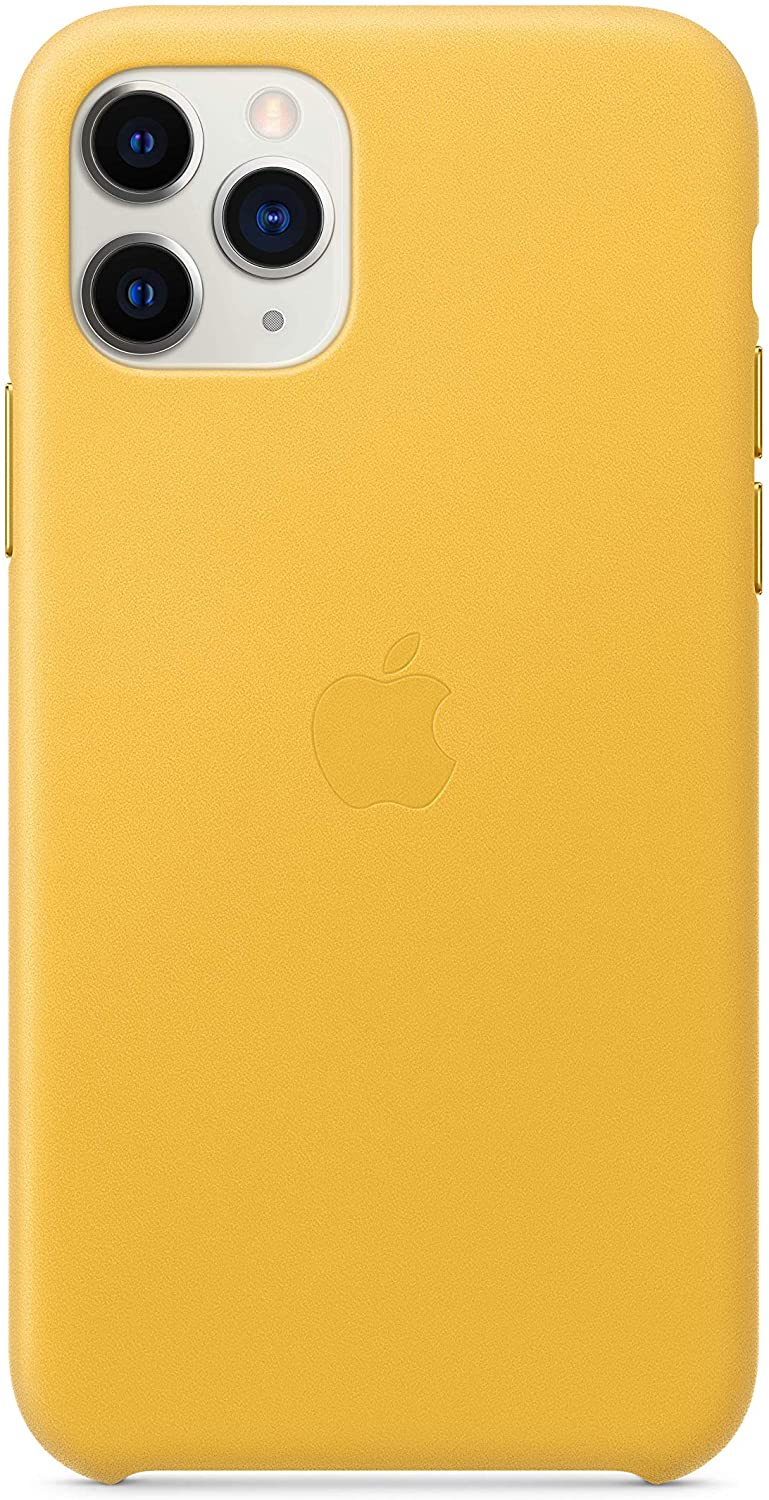 Apple Leather Case for iPhone 11 Pro - Meyer Lemon - Refurbished Apple