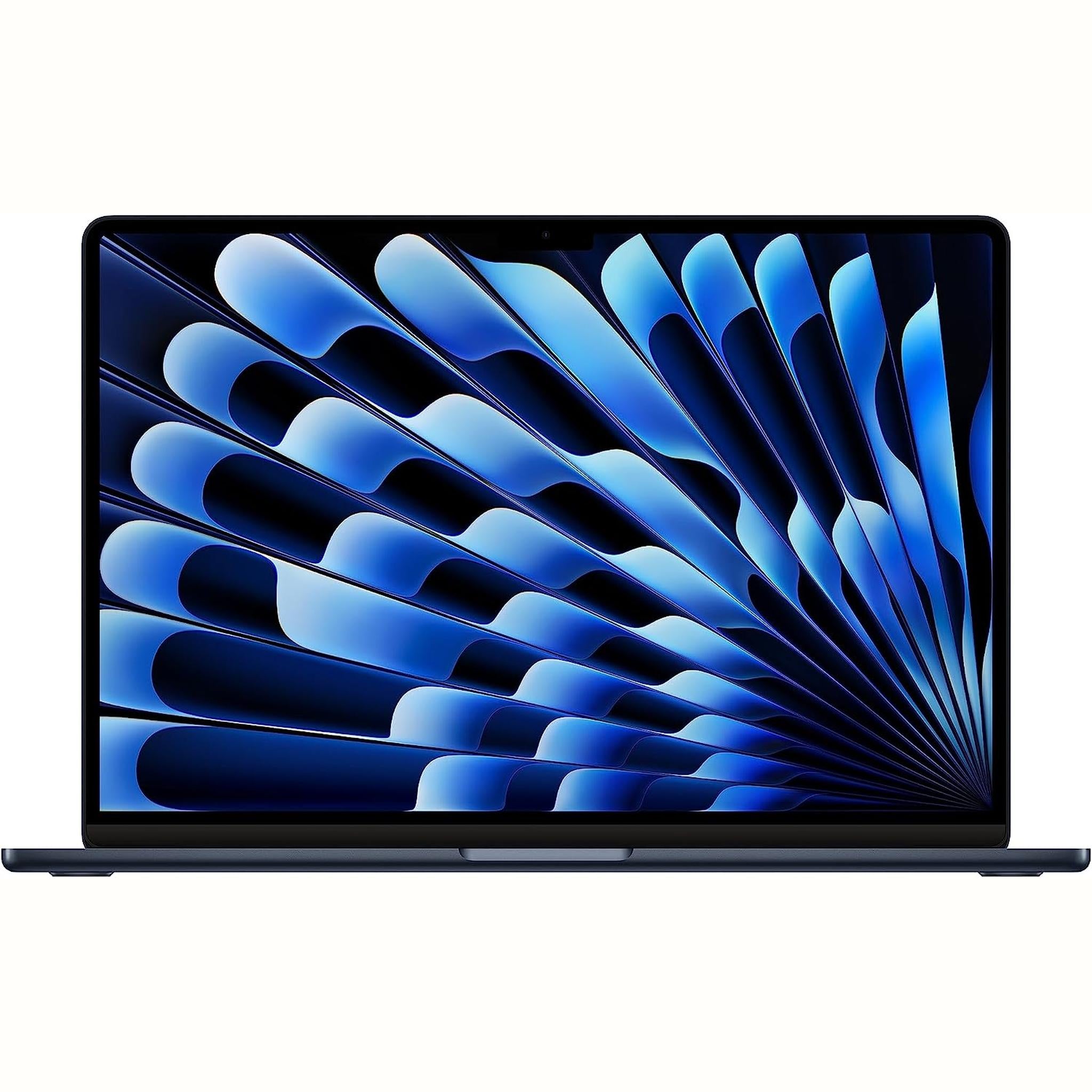 Apple 2023 MacBook Air Laptop with M2 chip: 15.3-inch Liquid Retina Display, 8GB Unified Memory, 512GB SSD Storage, 1080p FaceTime HD Camera, Touch ID. Works with iPhone/iPad; Midnight Apple