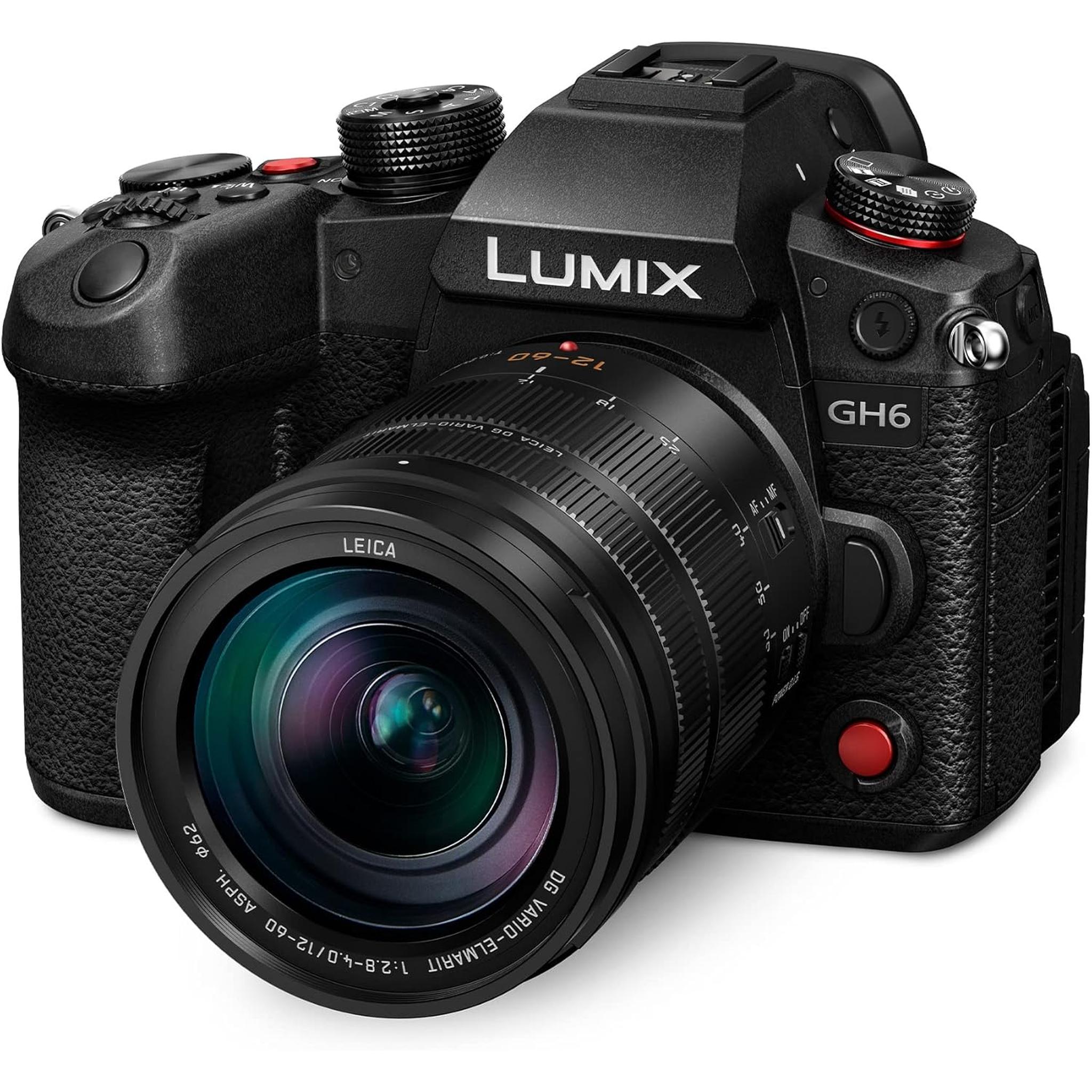 Panasonic LUMIX GH6,Mirrorless Micro Four Thirds Camera w/ 12-60mm F2.8-4.0 Leica Lens DC-GH6LK Panasonic