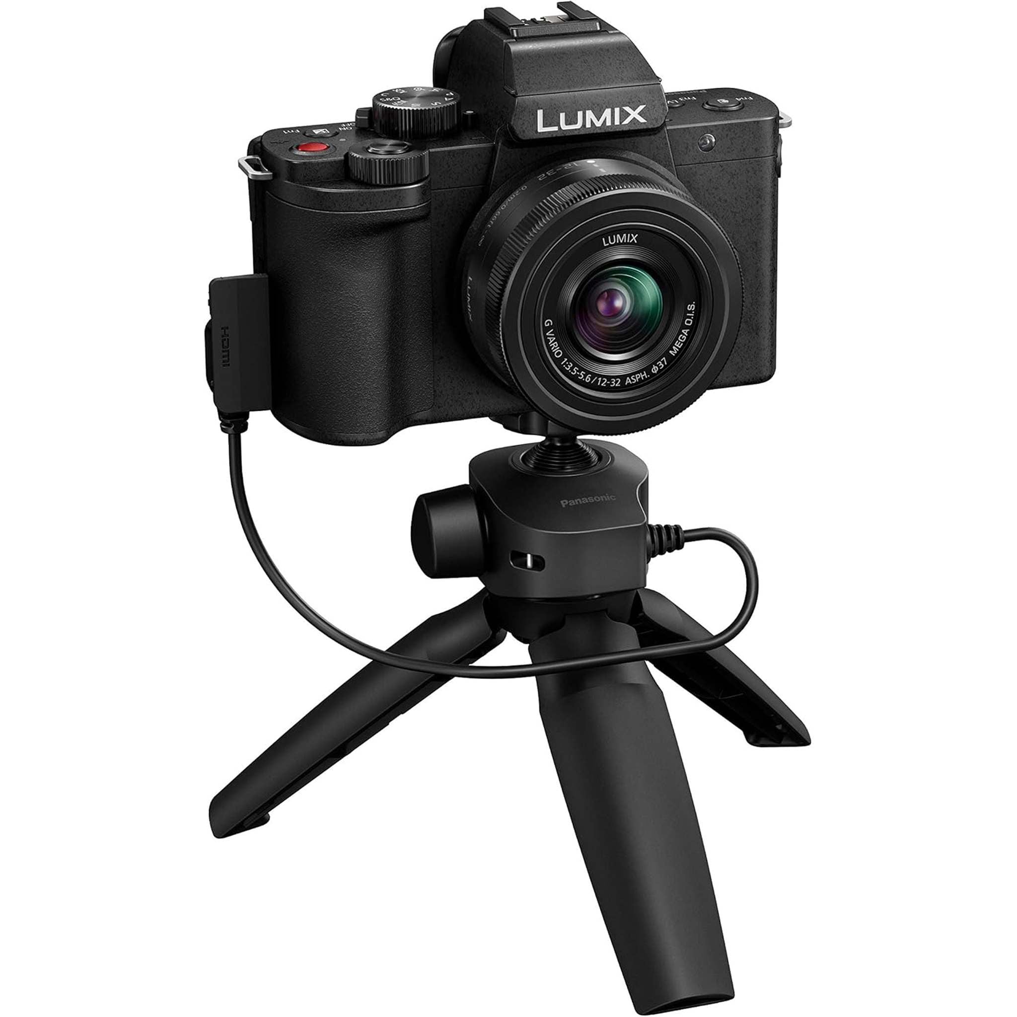 Panasonic LUMIX G100 4k Mirrorless Camera for Photo and Video w/12-32mm Lens, 5-Axis Hybrid I.S, DC-G100VK Black Panasonic