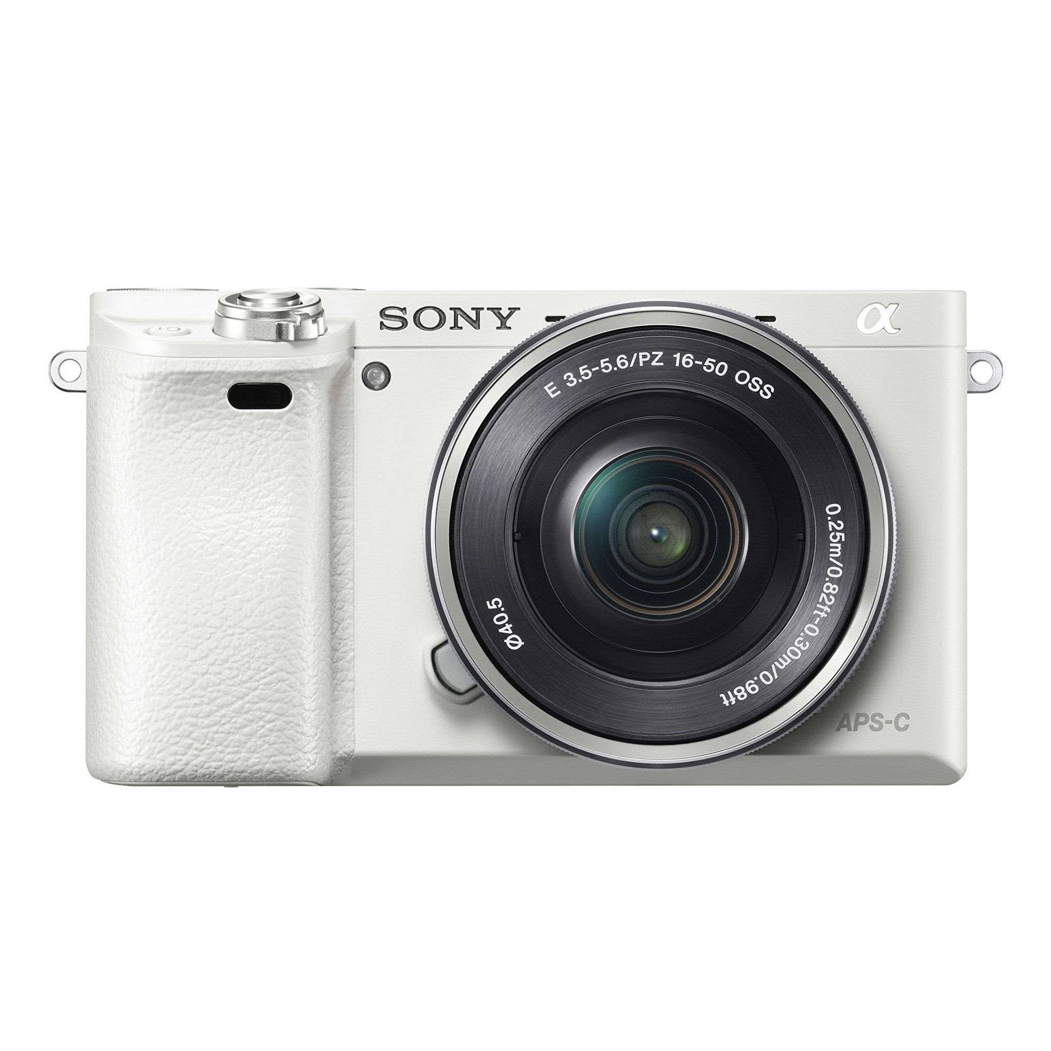 Sony Alpha a6000 Mirrorless Digital Camera - White with 16-50mm Lens SONY