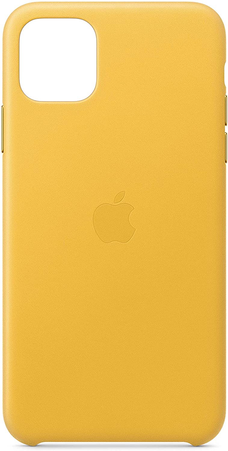 Apple Leather Case for iPhone 11 Pro Max - Meyer Lemon - Used Apple