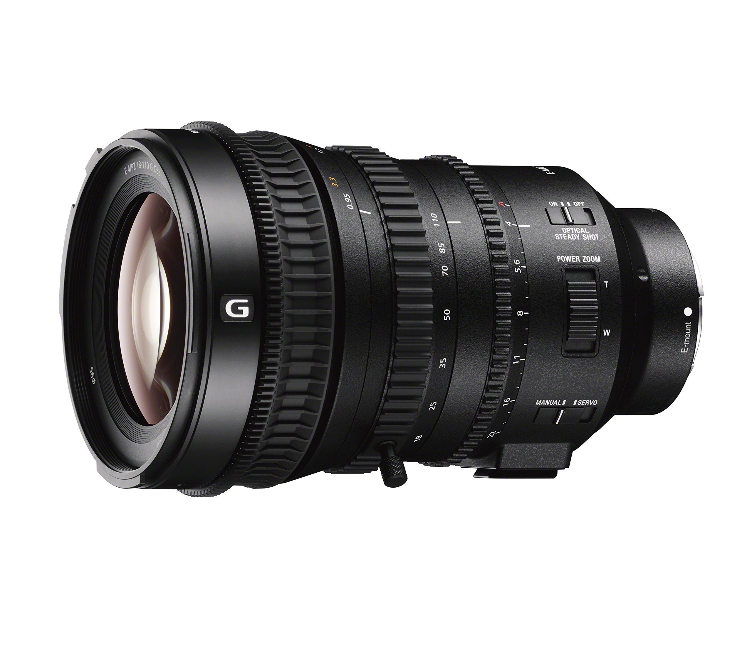 Sony SELP18110G 18-110mm f/4-22 Fixed Zoom Camera Lens, Black - Refurbished Sony