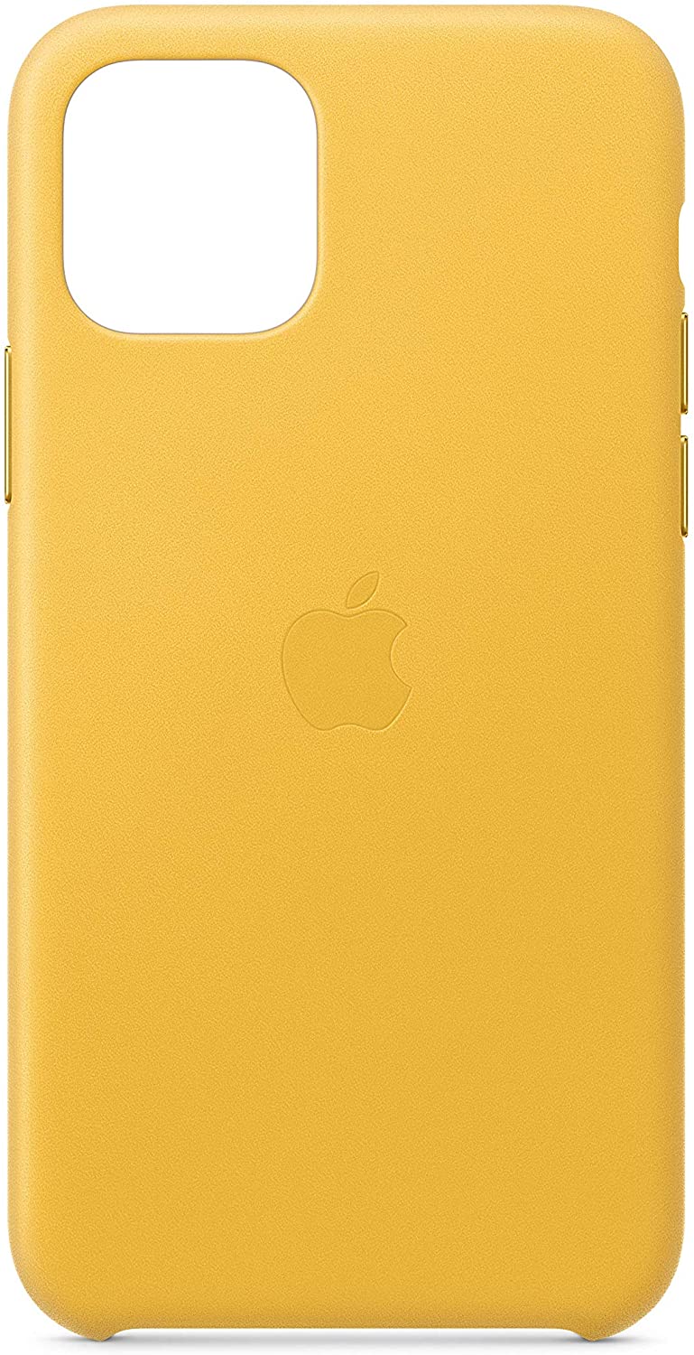 Apple Leather Case for iPhone 11 Pro - Meyer Lemon - Used Apple