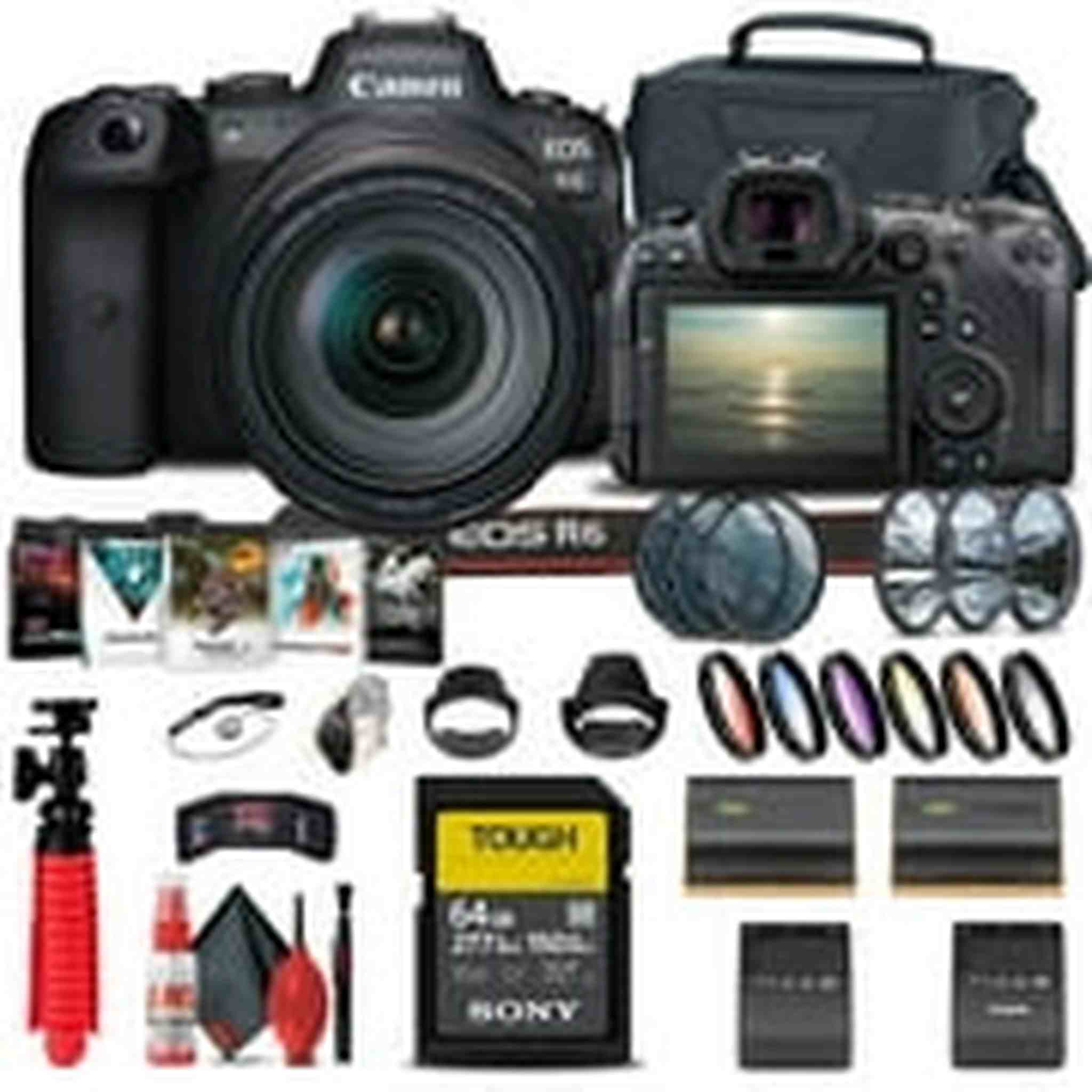 Canon EOS R6 with 24-105mm f/4L Lens Graphic Bundle Canon