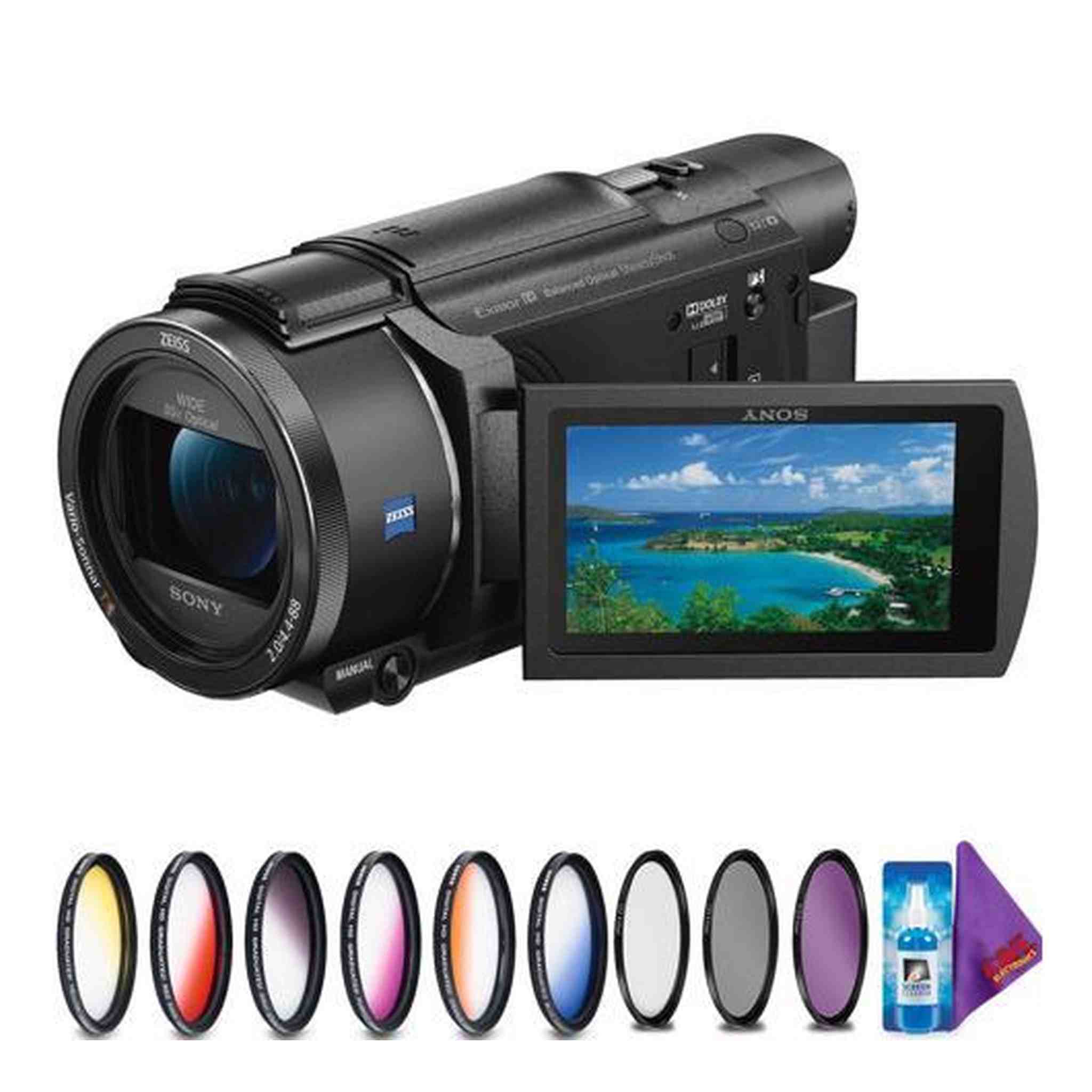 Sony FDR-AX53 4K Ultra HD Handycam Camcorder + Creative Filter Kit Sony