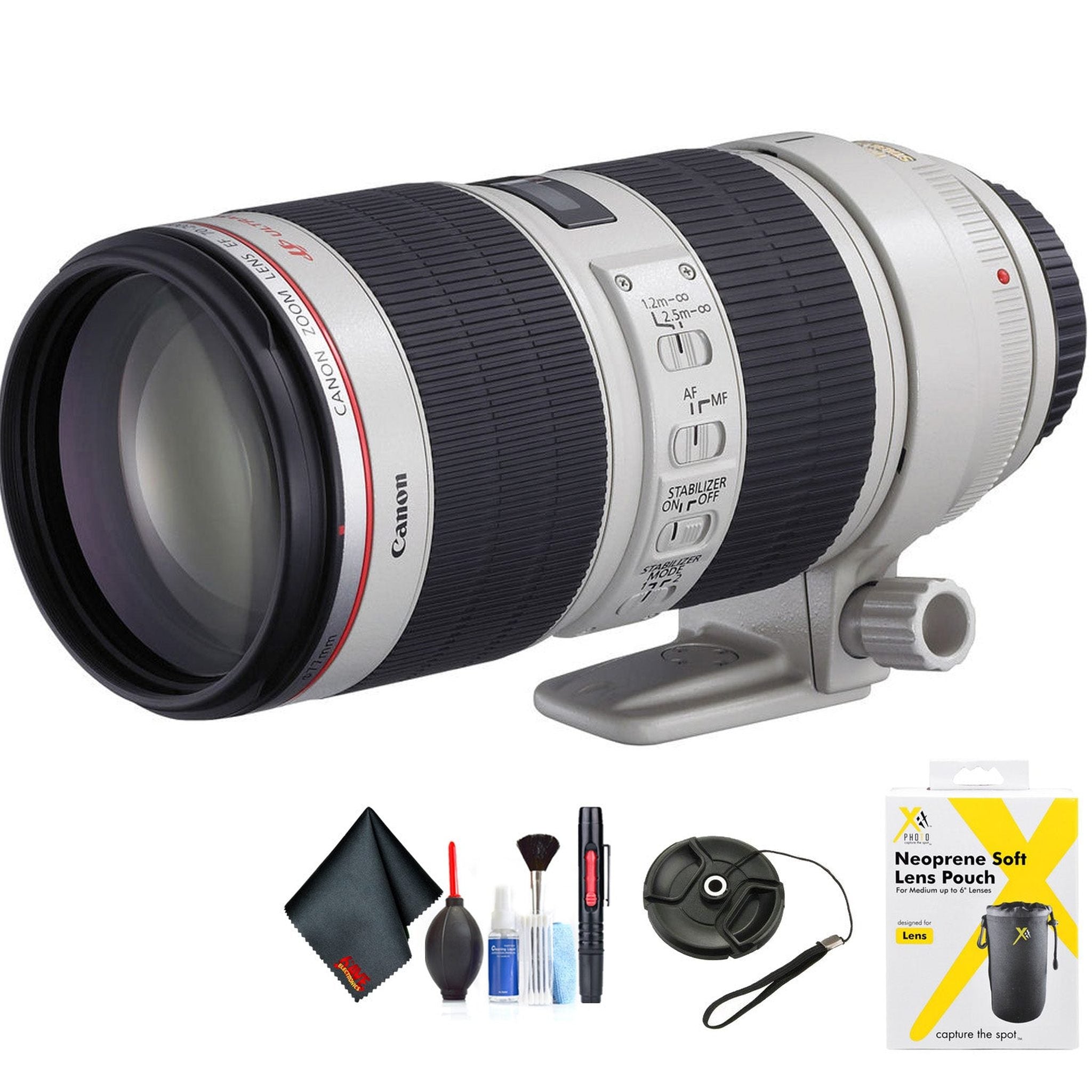 Canon EF 70-200mm f/4L is II USM Lens for Canon EF Mount + Accessories International Model with 2 Year Warranty Canon