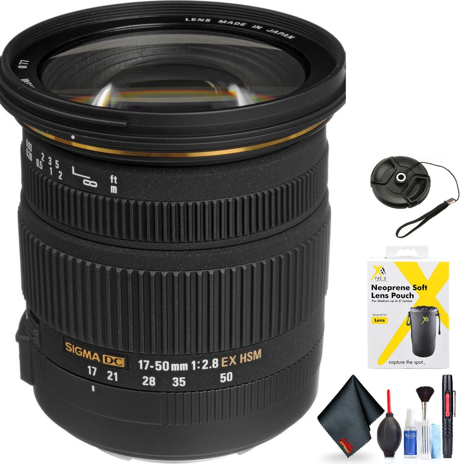 Sigma 17-50mm f/2.8 EX DC OS HSM Zoom Lens for Canon DSLRs with APS-C Sensors for Canon EF Mount + Accessories Internat Sigma