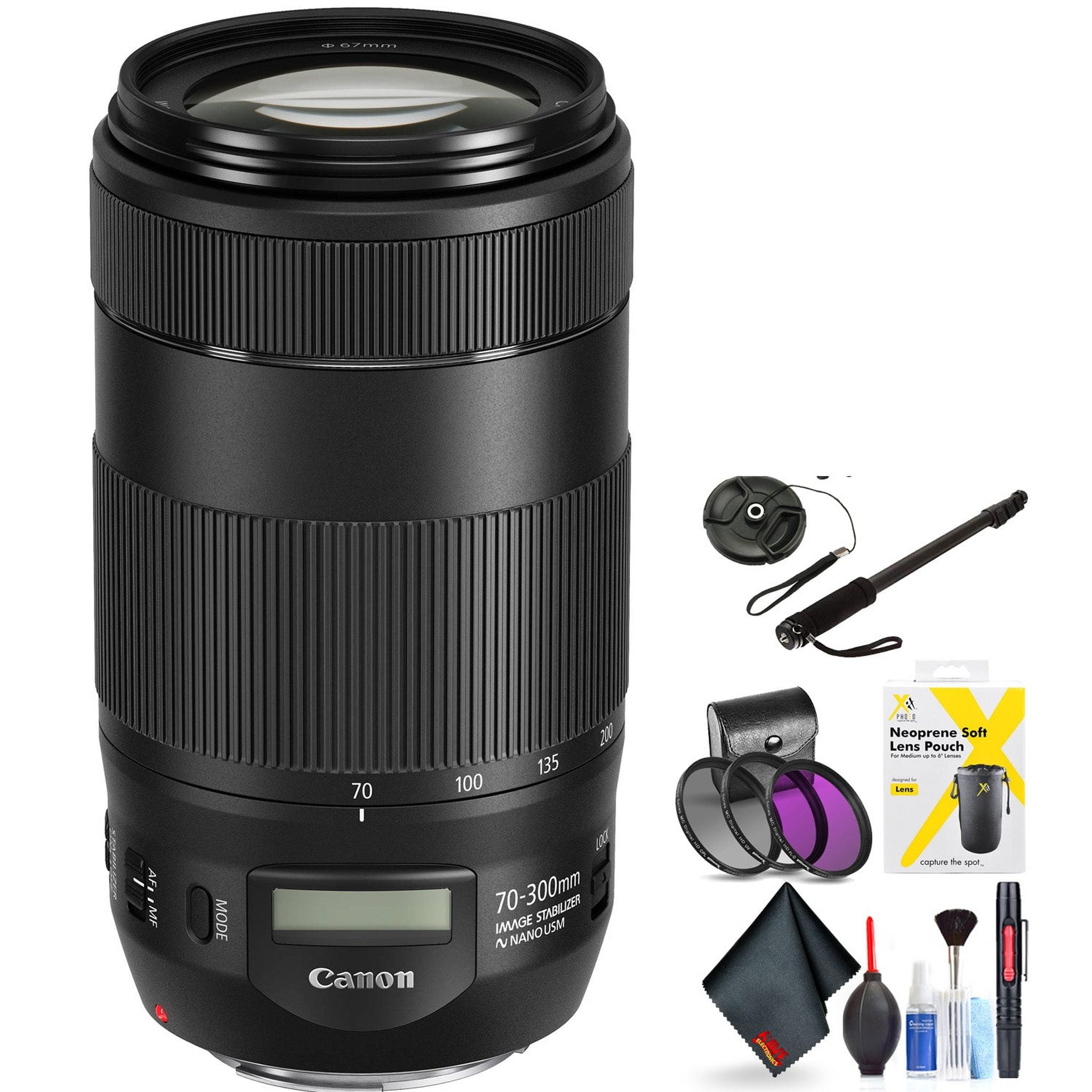 Canon EF 70-300mm F/4-5.6 is Ii USM Lens for Canon 6D, 5D Mark IV, 5D Mark III, 5D Mark II, 6D Mark II, 5Dsr, 5Ds, 1Dx, Canon