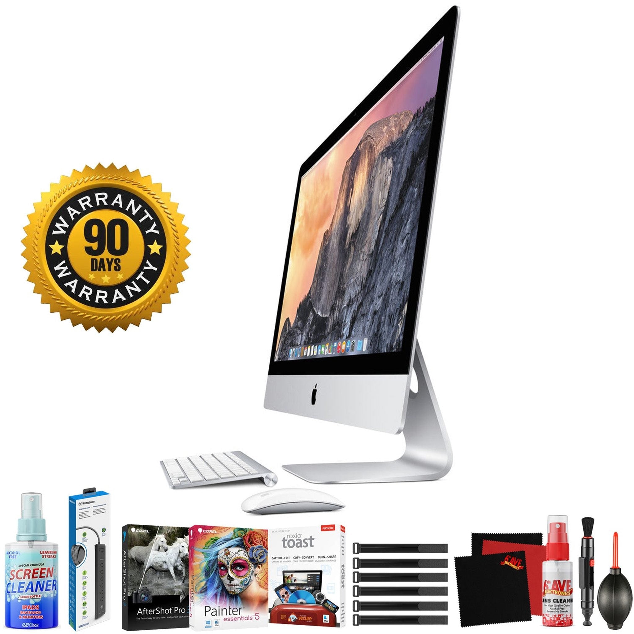 Apple 27" iMac with Retina 5K Display Late 2014 - Home Productivity Bundle - Photo Artist Software Collection Apple