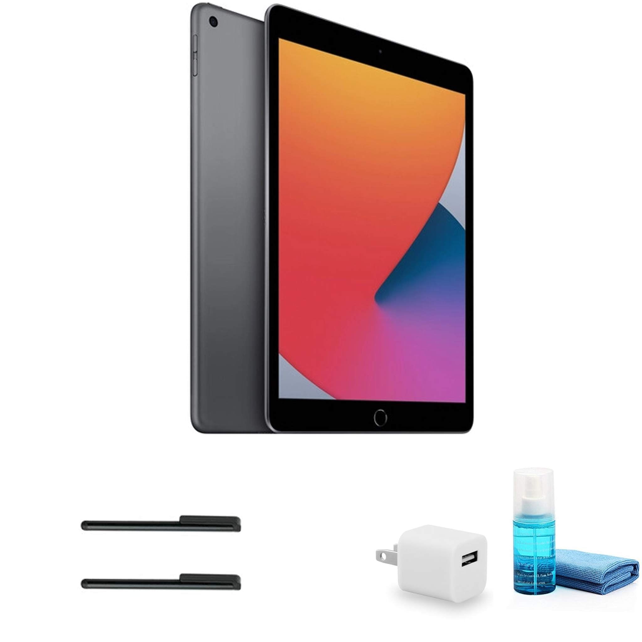 Apple 10.2 Inch iPad 32GB, Wi-Fi Only, Space Gray with LCD Cleaning Kit Ultimate Bundle Apple