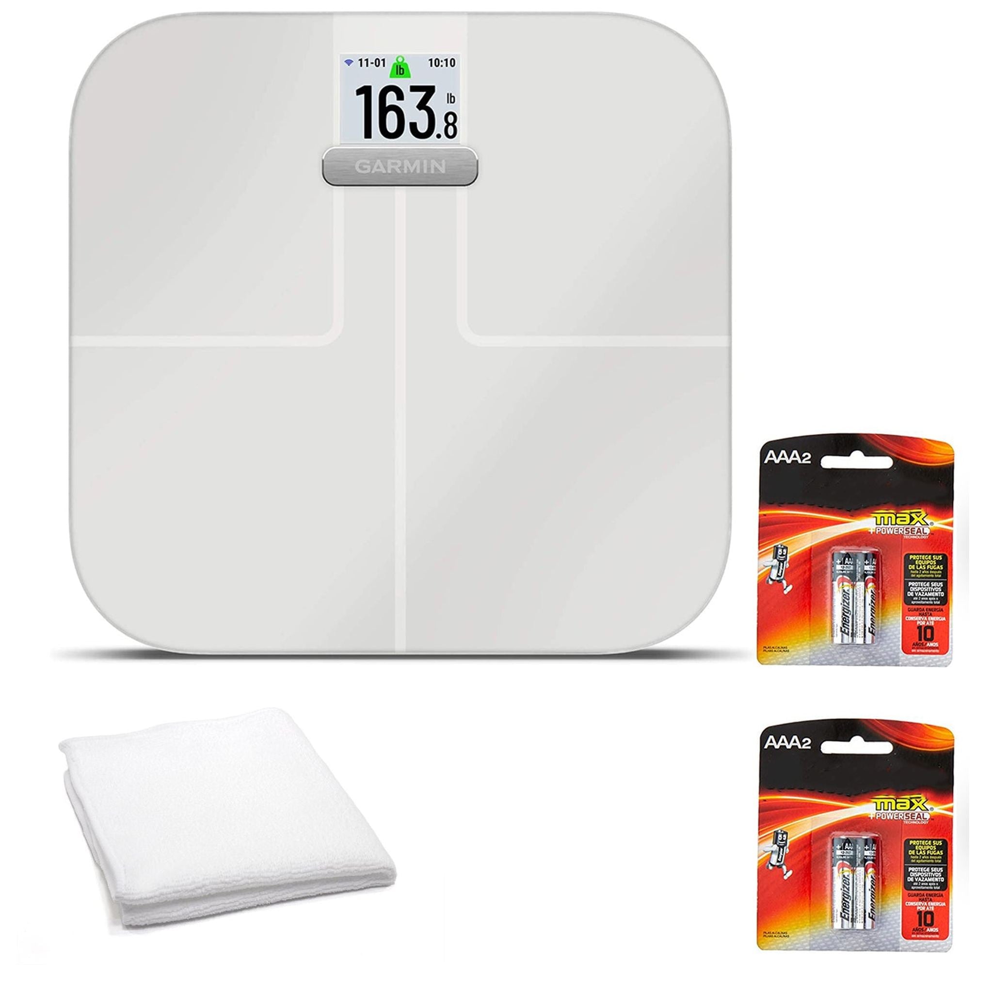 Garmin Index S2 Smart Scale with Wireless Connectivity-White Bundle Garmin