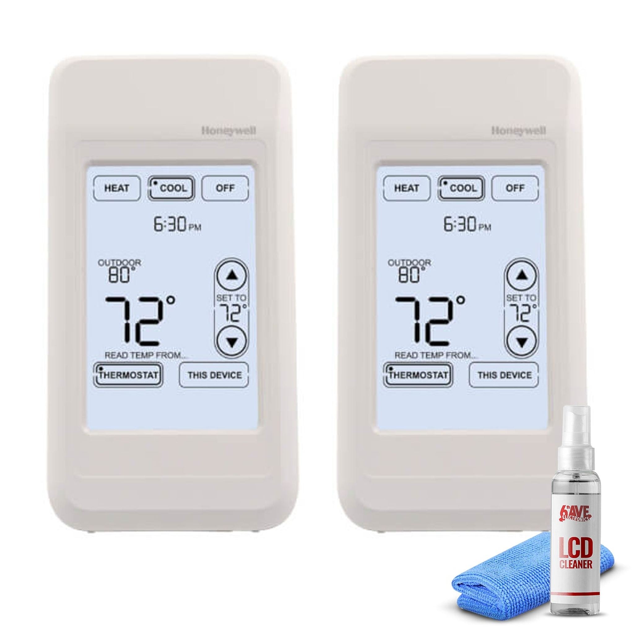 2-Pack Honeywell REM5000R1001 Portable Comfort Control + LCD Cleaner Honeywell