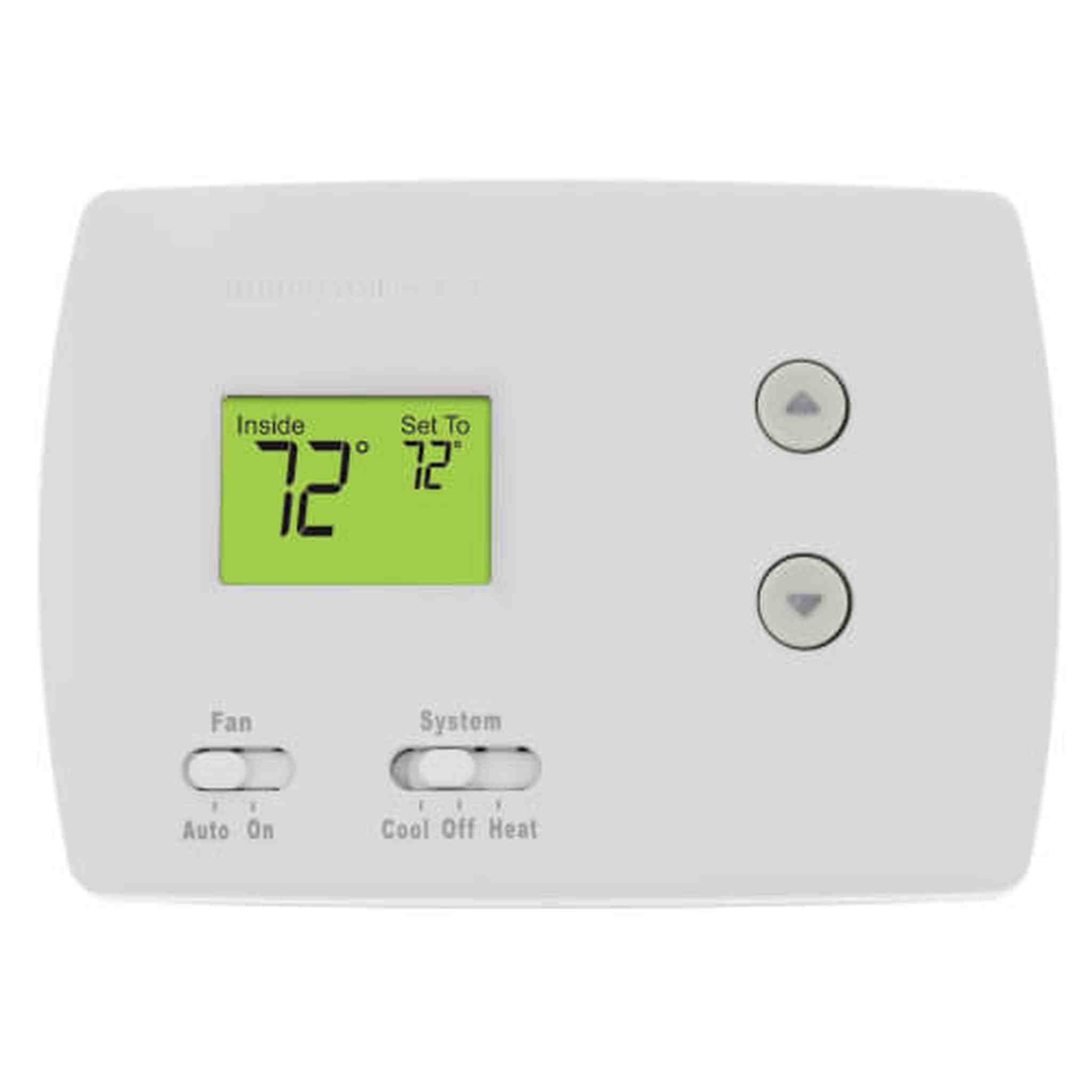 2-Pack Honeywell TH3110D1008 Pro Non-Programmable Digital Thermostat White Honeywell
