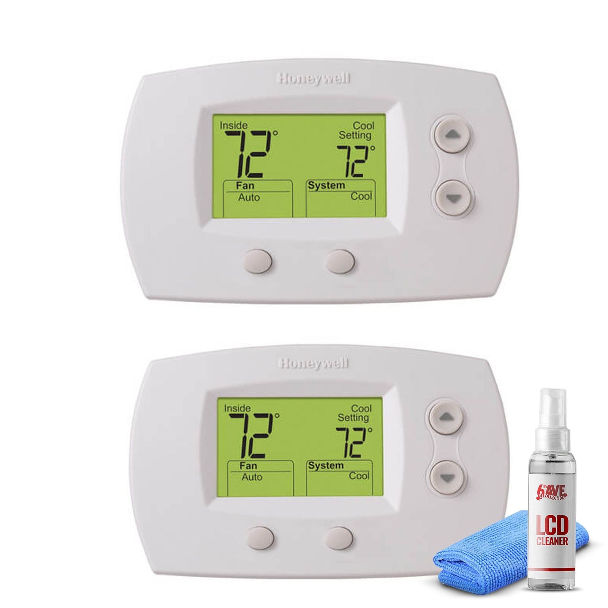 2-Pack Honeywell TH5220D1029 Focuspro 5000 Non-Programmable Thermostat Honeywell