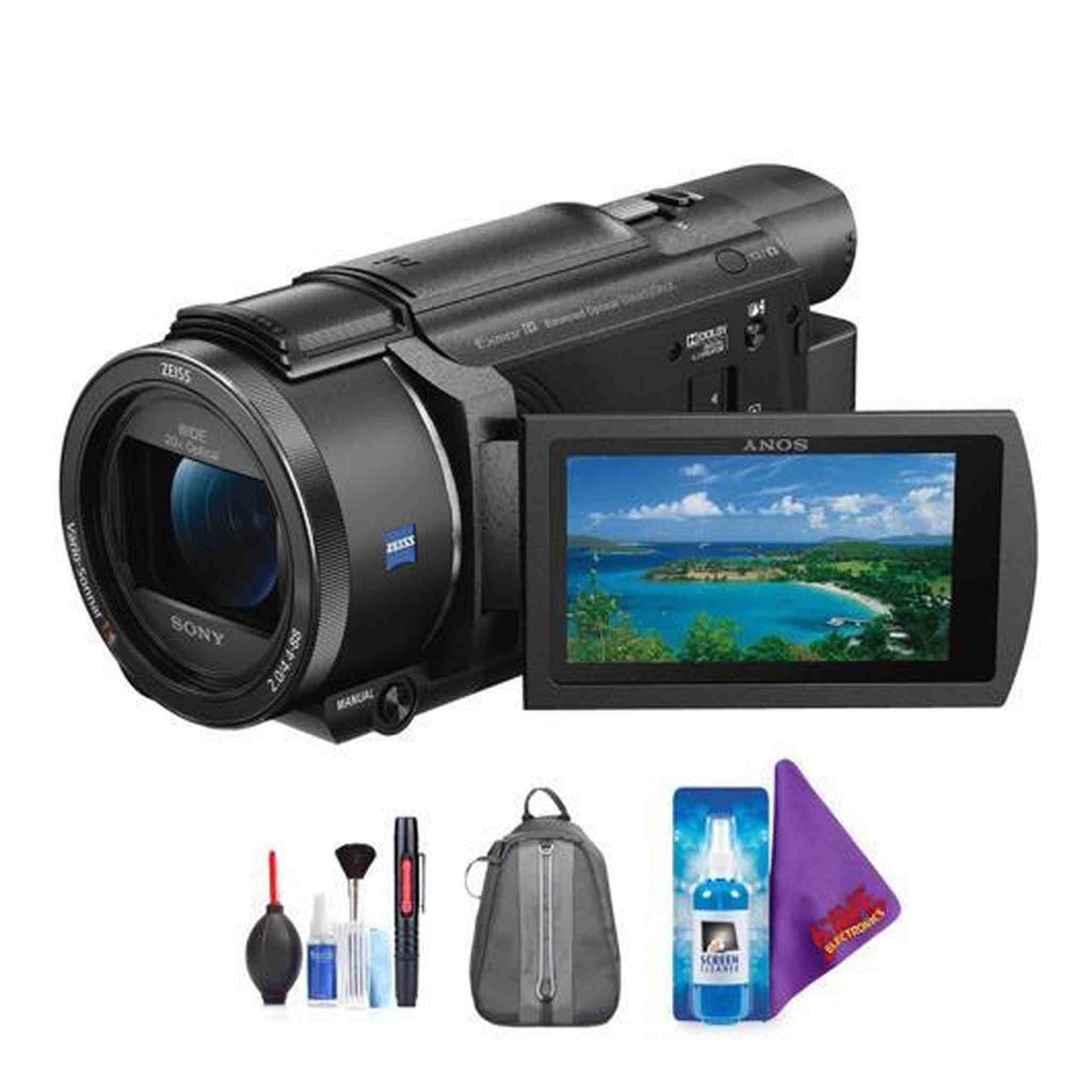 Sony FDR-AX53 4K Ultra HD Handycam Camcorder + Pro Accessories Bundle Sony