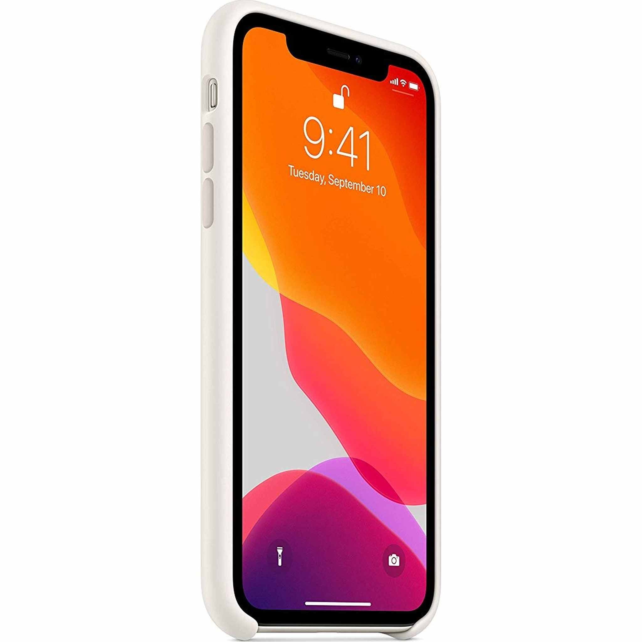 Apple Silicone Case for iPhone 11 - White - Used Apple
