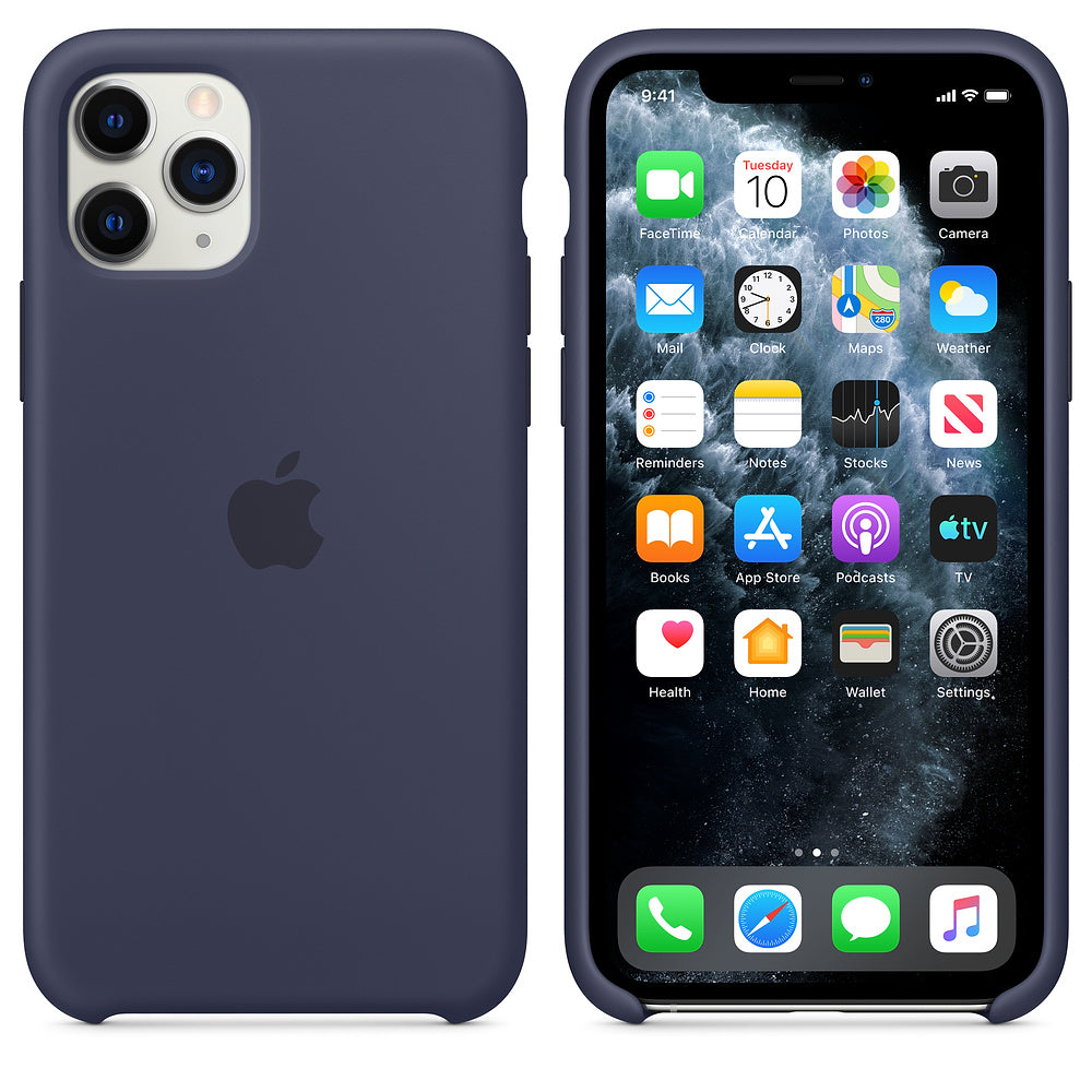Apple Silicone Case for iPhone 11 Pro - Midnight Blue - Refurbished Apple