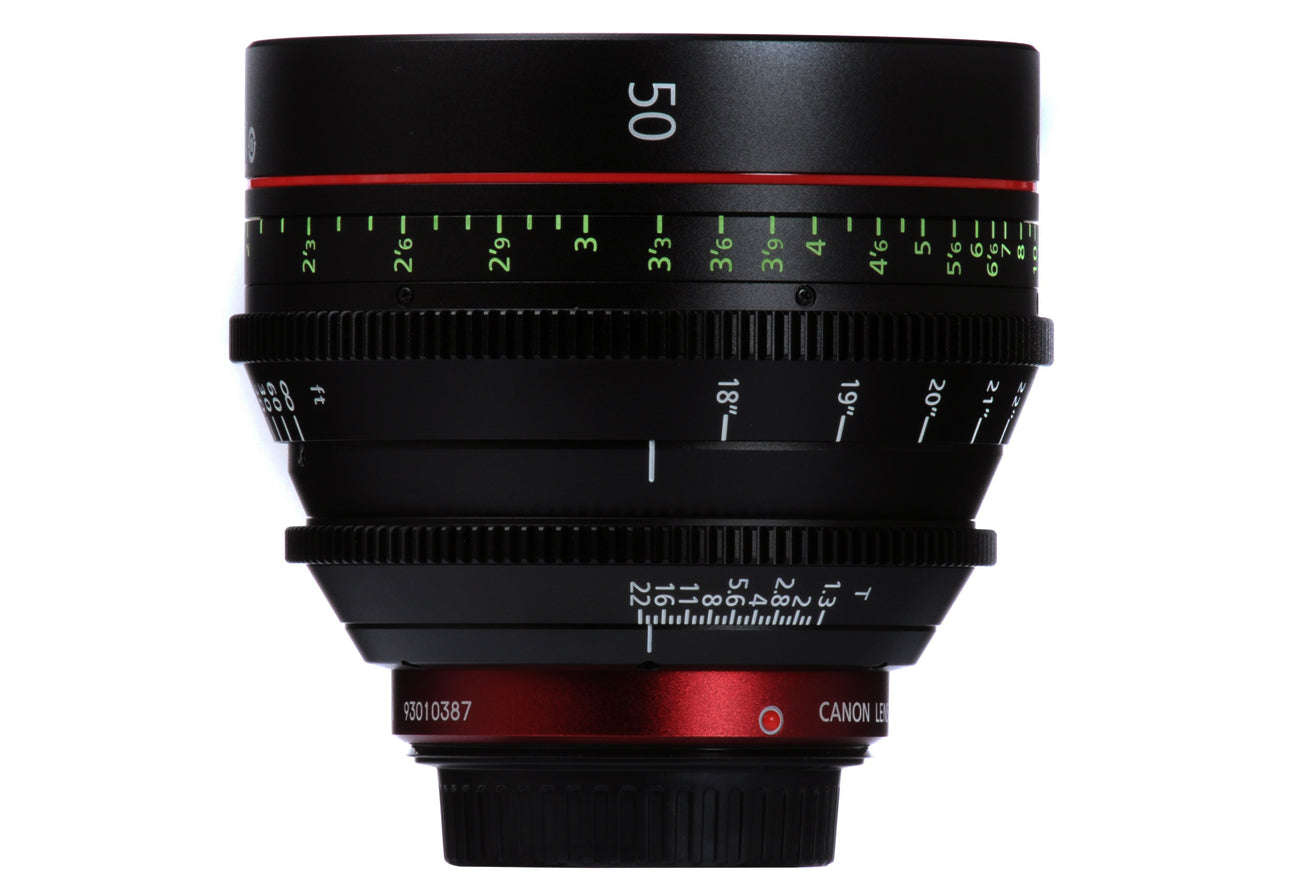 CN-E 50mm T1.3 L F Cine Lens (EF Mount) - Reconditioned