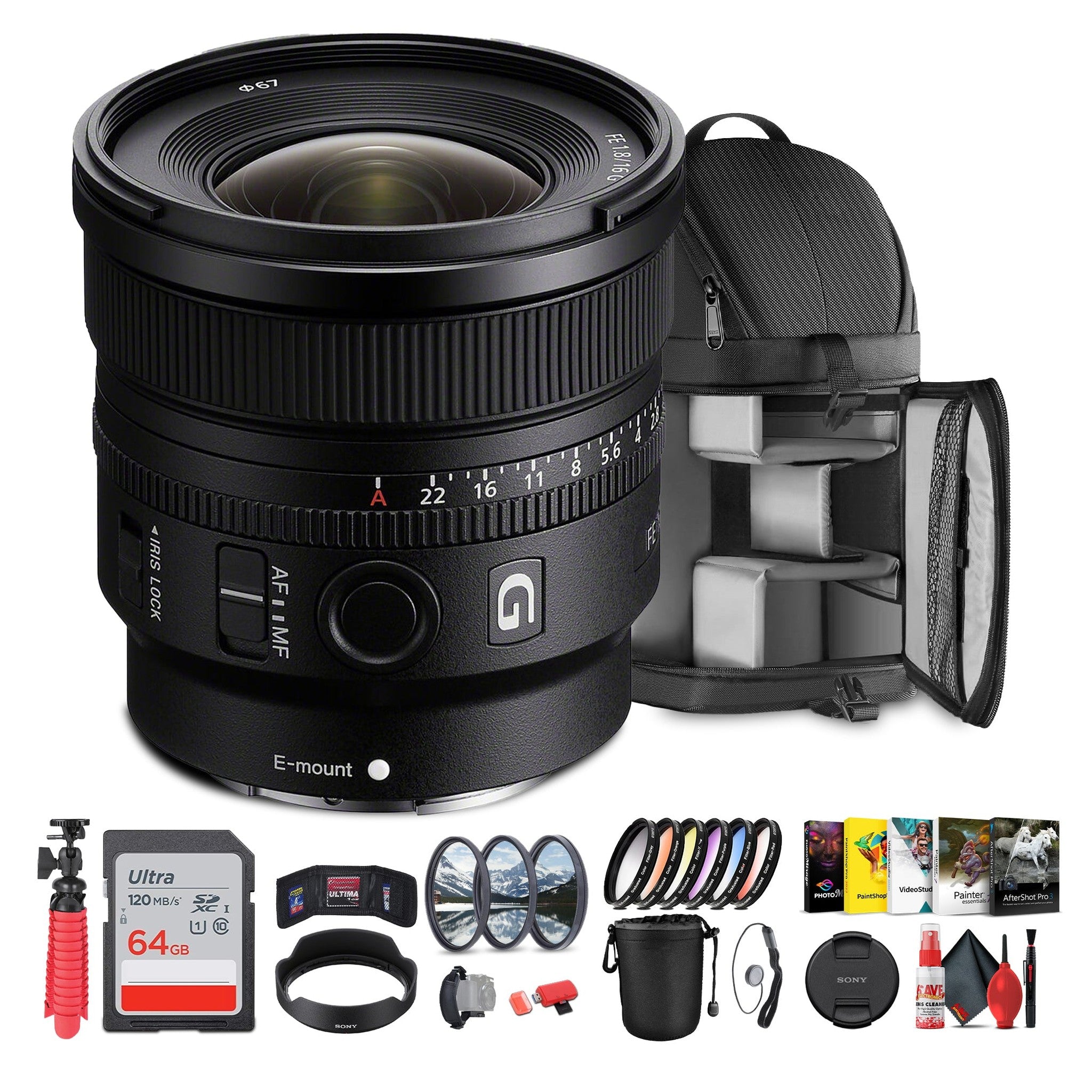 Sony FE 16mm f/1.8 G Lens Sony E | Fast, Compact & Weather-Sealed + More Sony