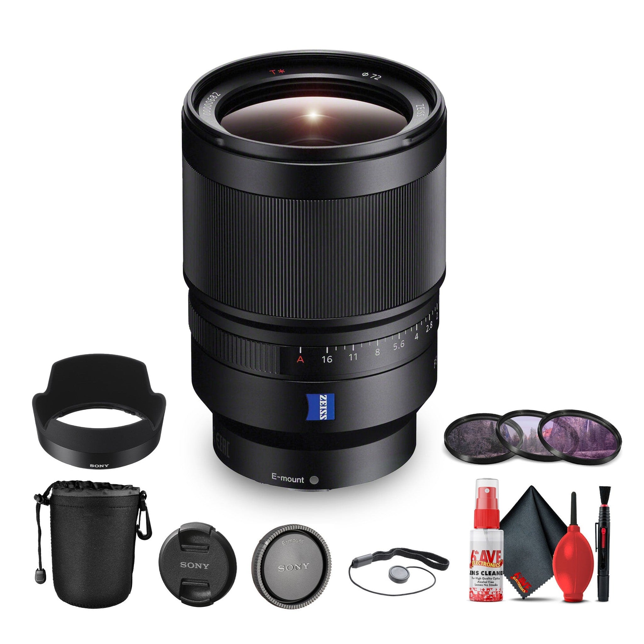 Sony Distagon T FE 35mm f/1.4 ZA Standard Lens for Mirrorless Cameras SEL35F14Z - Bundle Sony