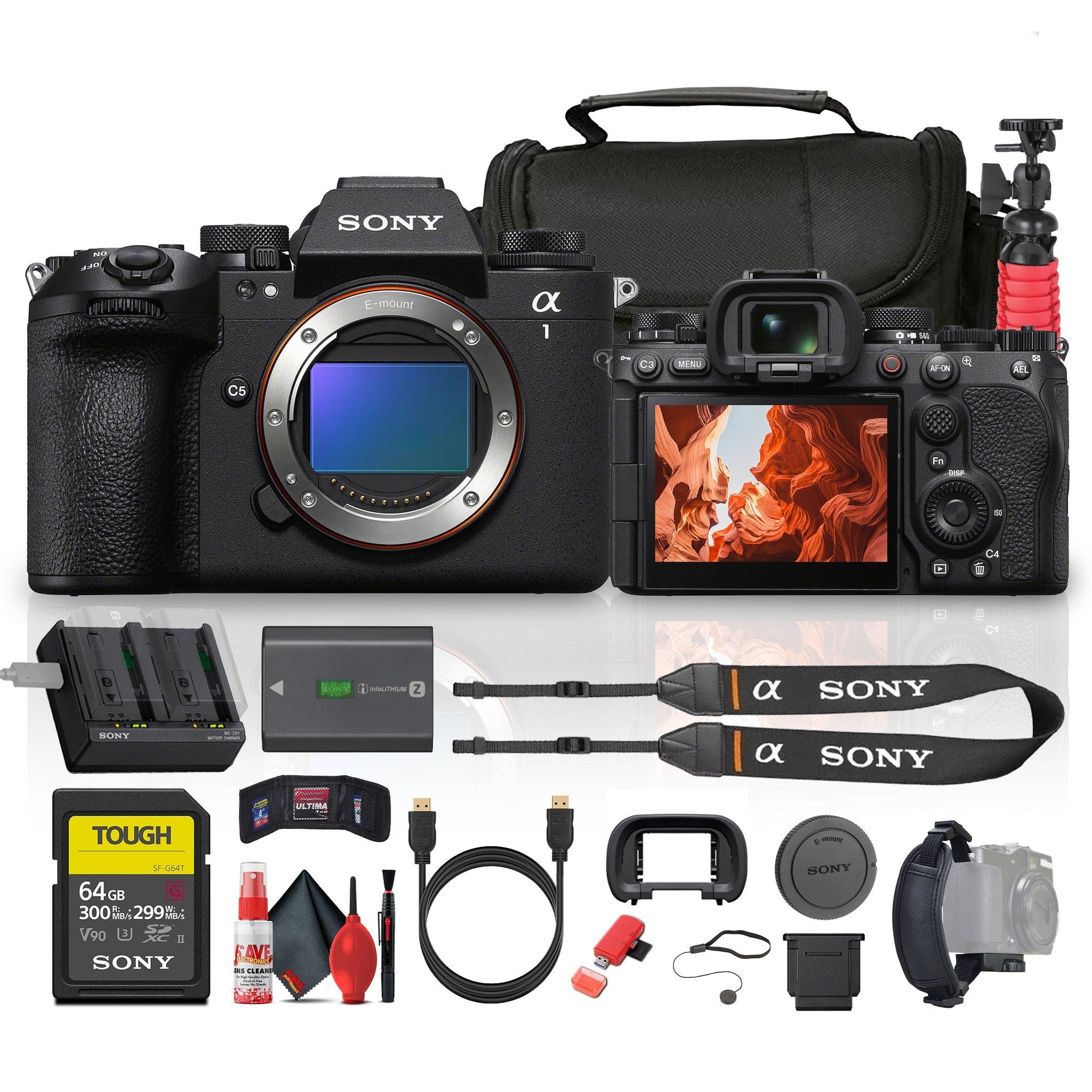 Sony Alpha a1 II Full-Frame Interchangeable Lens Mirrorless Camera Base Bundle Sony