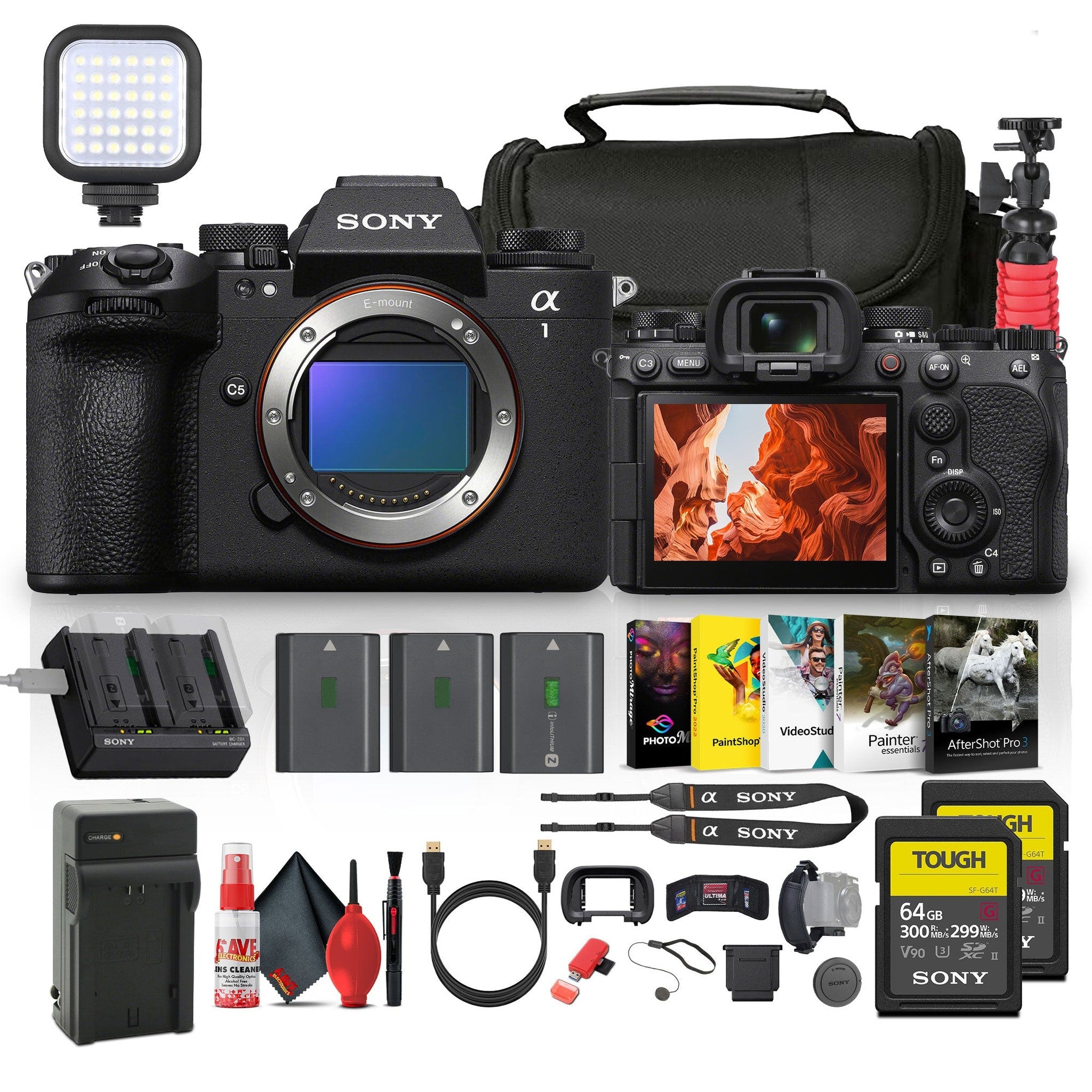 Sony Alpha a1 II Full-Frame Interchangeable Lens Mirrorless Camera Extra Memory Bundle Sony