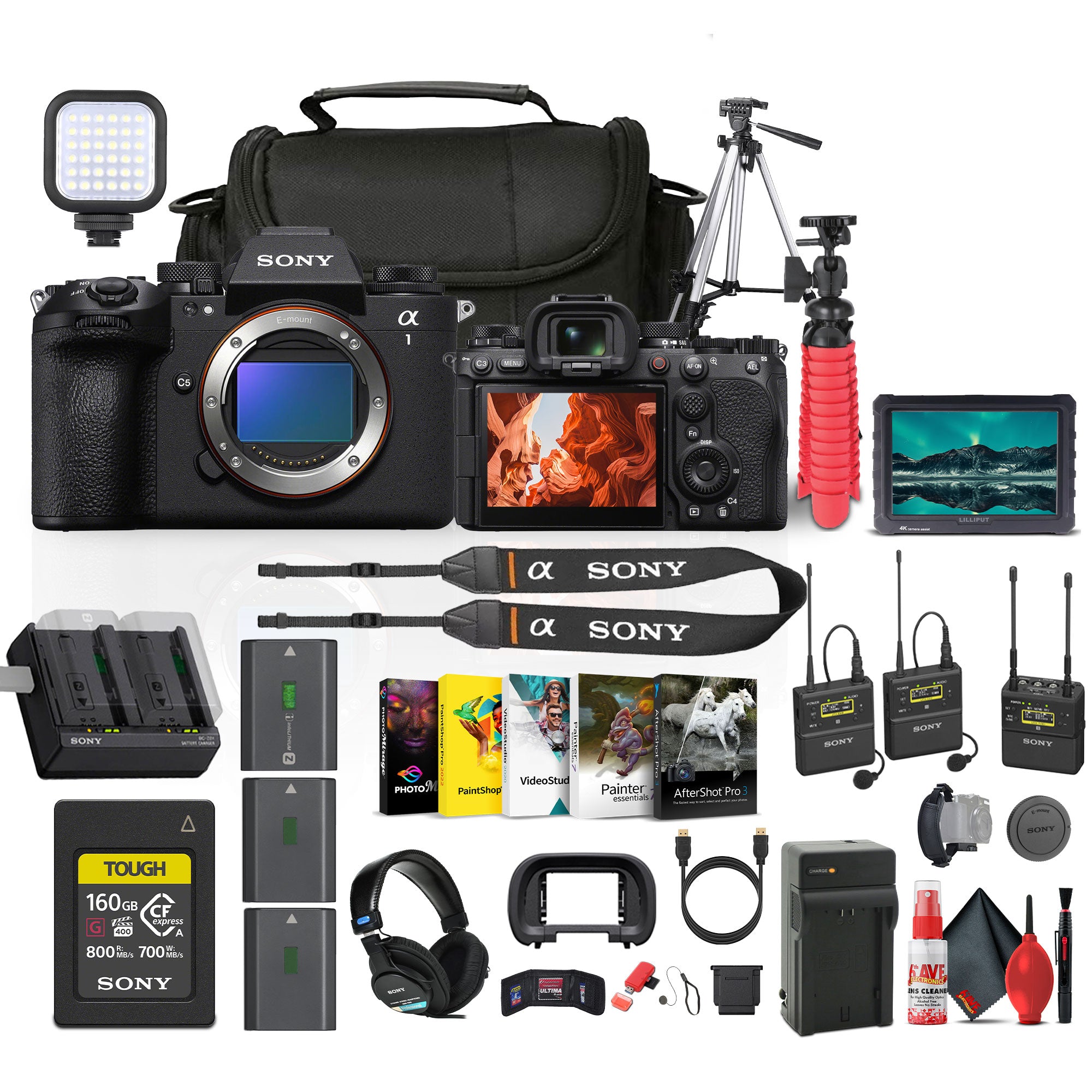 Sony Alpha a1 II Full-Frame Interchangeable Lens Mirrorless Camera + Mic System Bundle Sony