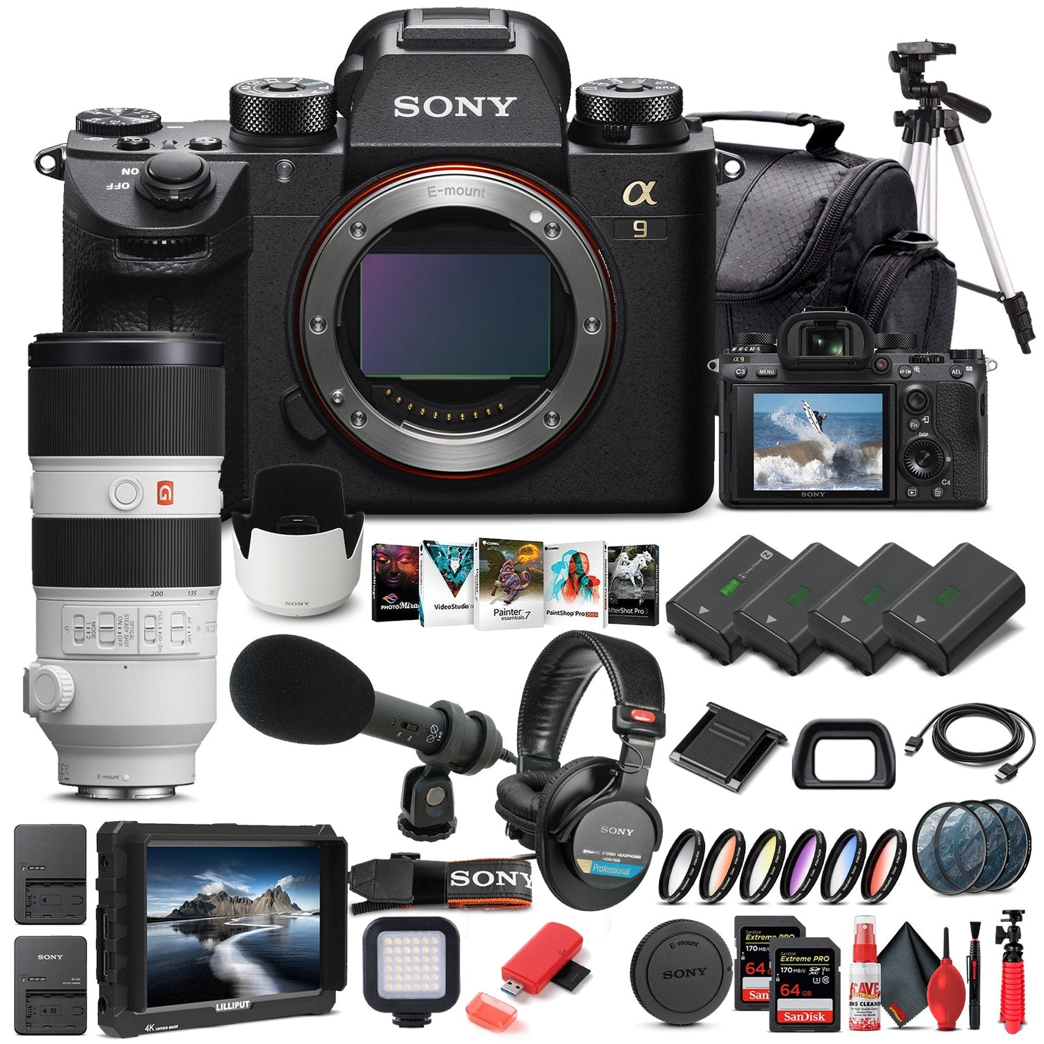 Sony Alpha a9 II Mirrorless Camera W/ Sony FE 70-200mm Lens - Pro Bundle Sony