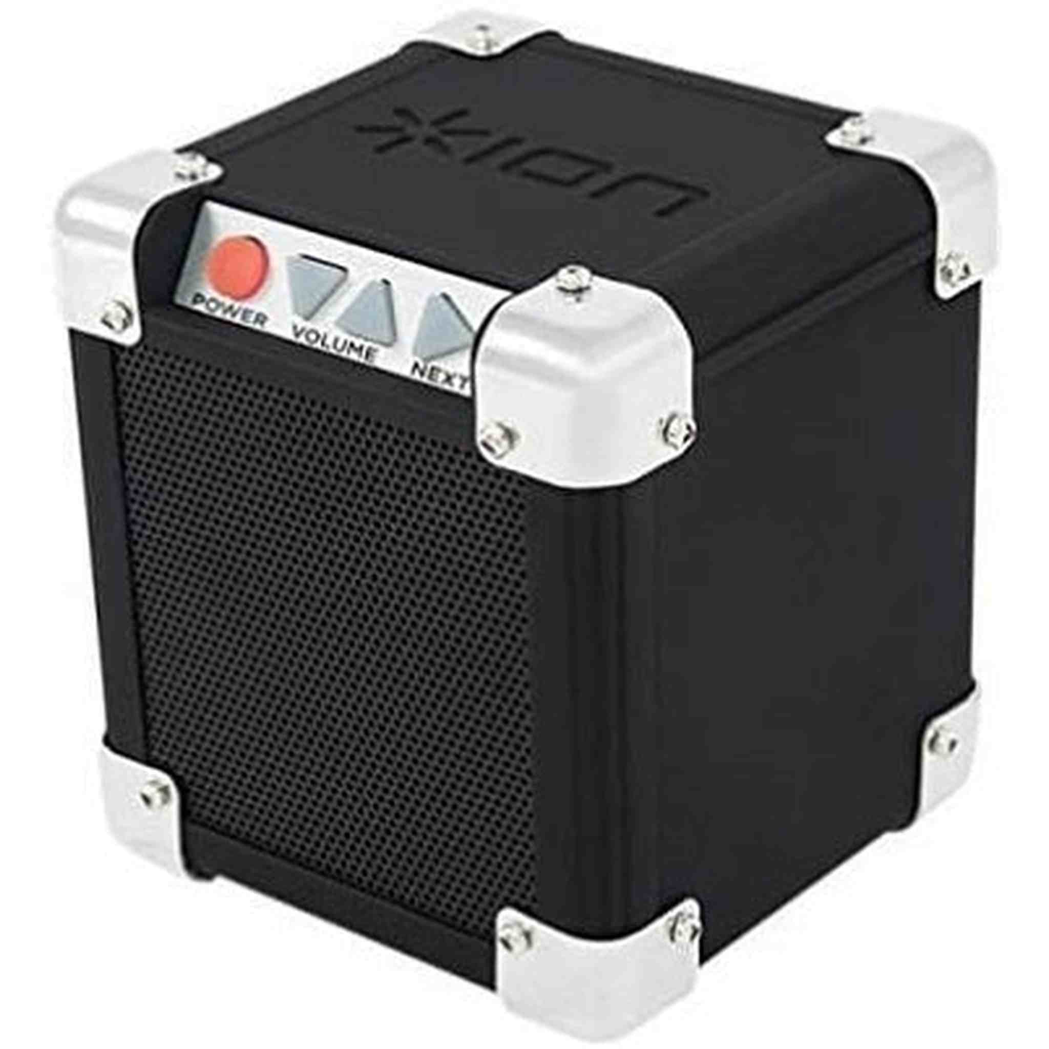 ION Audio Rock Block | Palm-Sized Wireless Bluetooth Speaker with 1/8" Input 15W ION