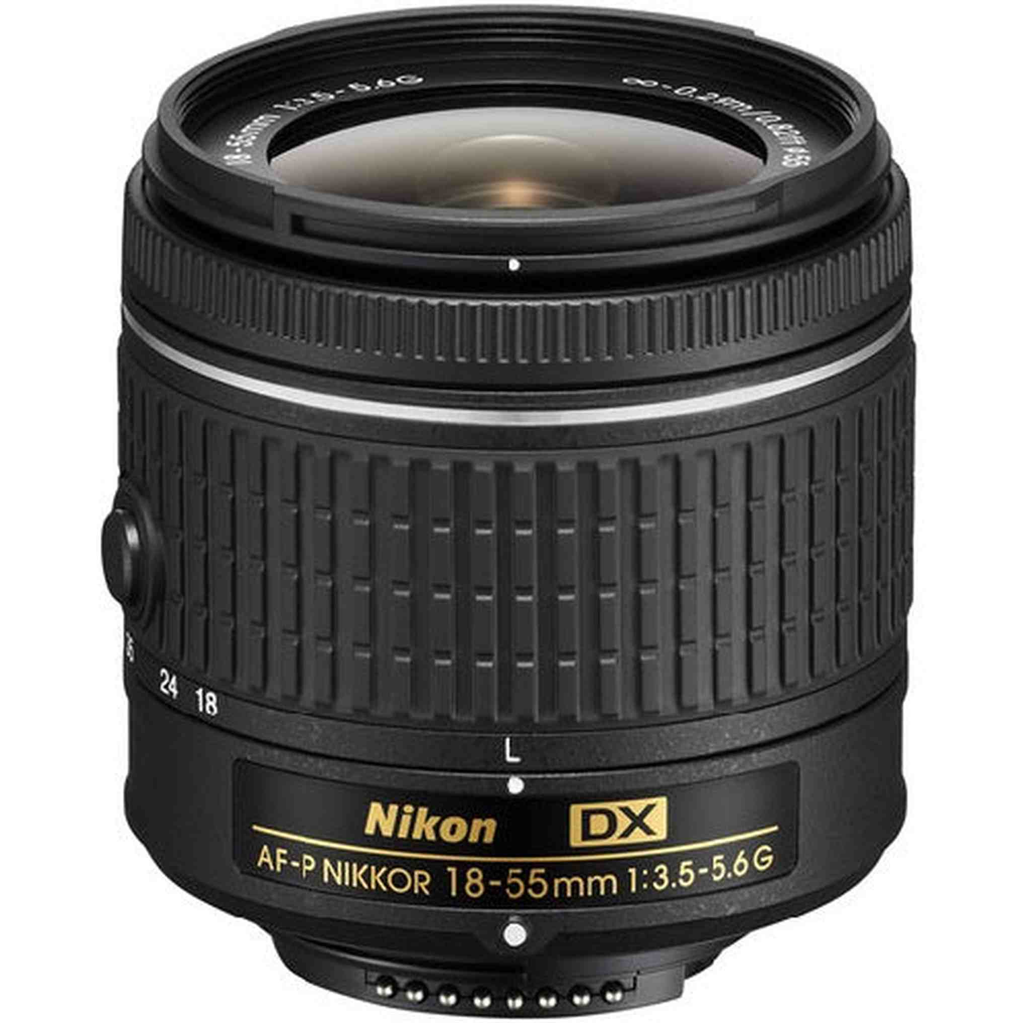 Nikon AF-P DX NIKKOR 18-55mm f/3.5-5.6G Lens for Nikon DSLR Cameras International Model Nikon