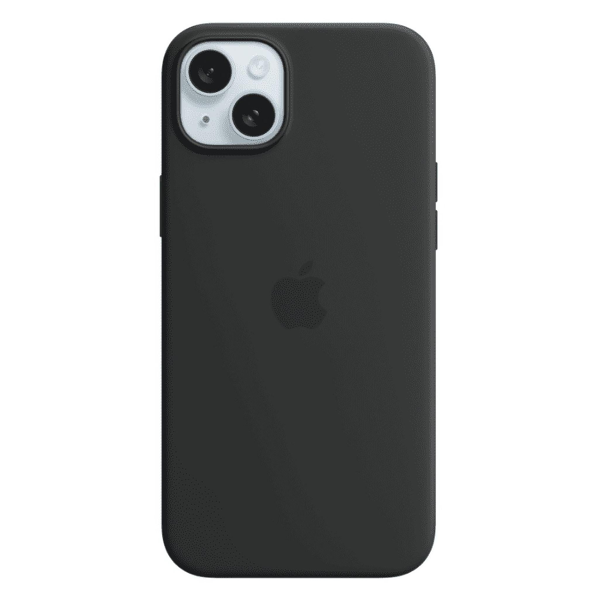 Apple iPhone 15 Plus Silicone Case with MagSafe - Black Apple