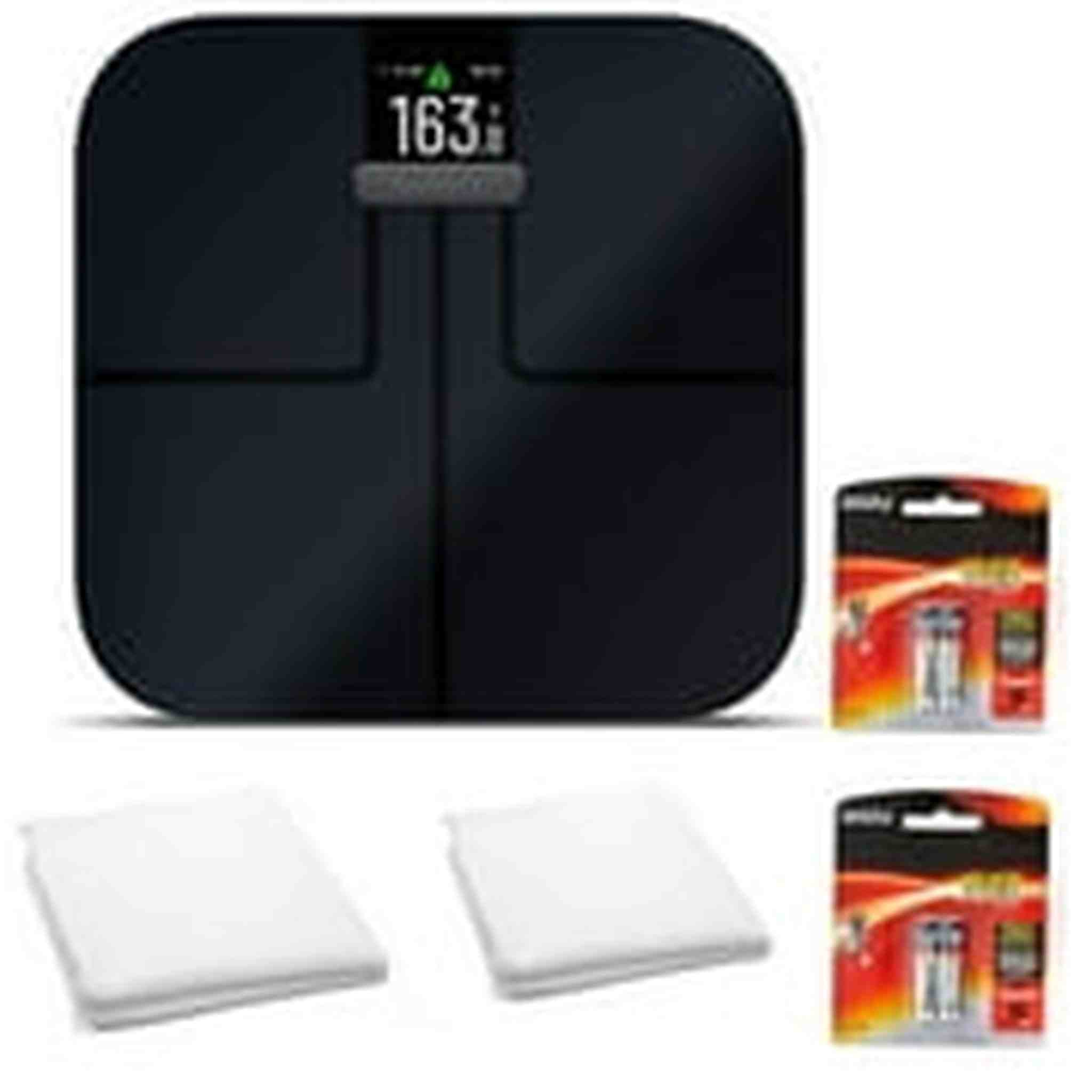 Garmin Index S2 Smart Scale with Wireless Connectivity-Black With Accessories Bundle Garmin