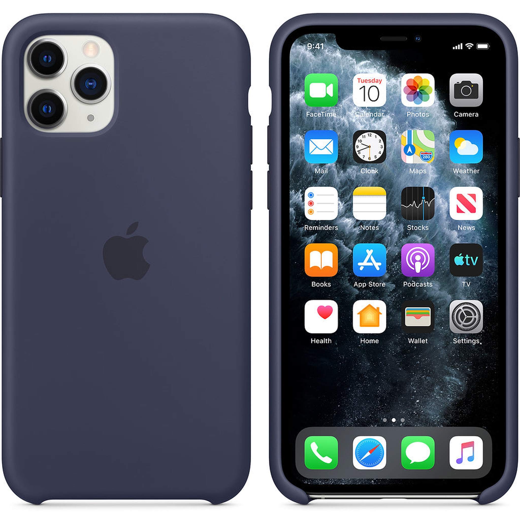 Apple Silicone Case for iPhone 11 Pro - Midnight Blue Apple