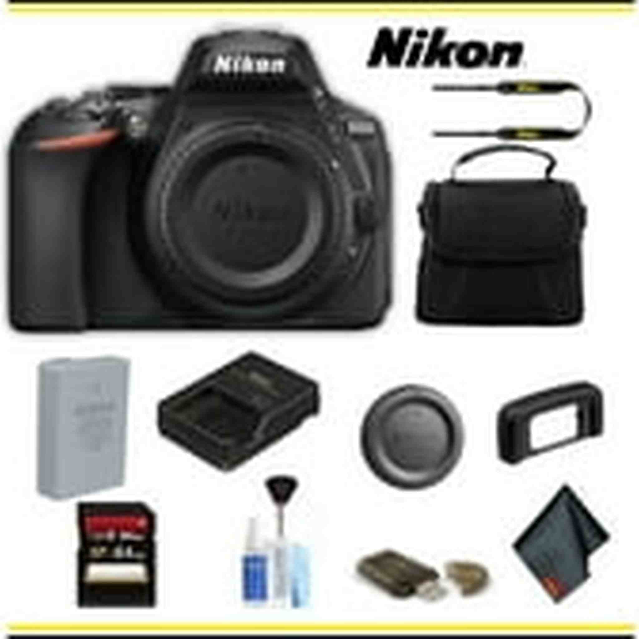 Nikon D5600 DSLR Camera 1575 Starter Bundle- International Model Nikon
