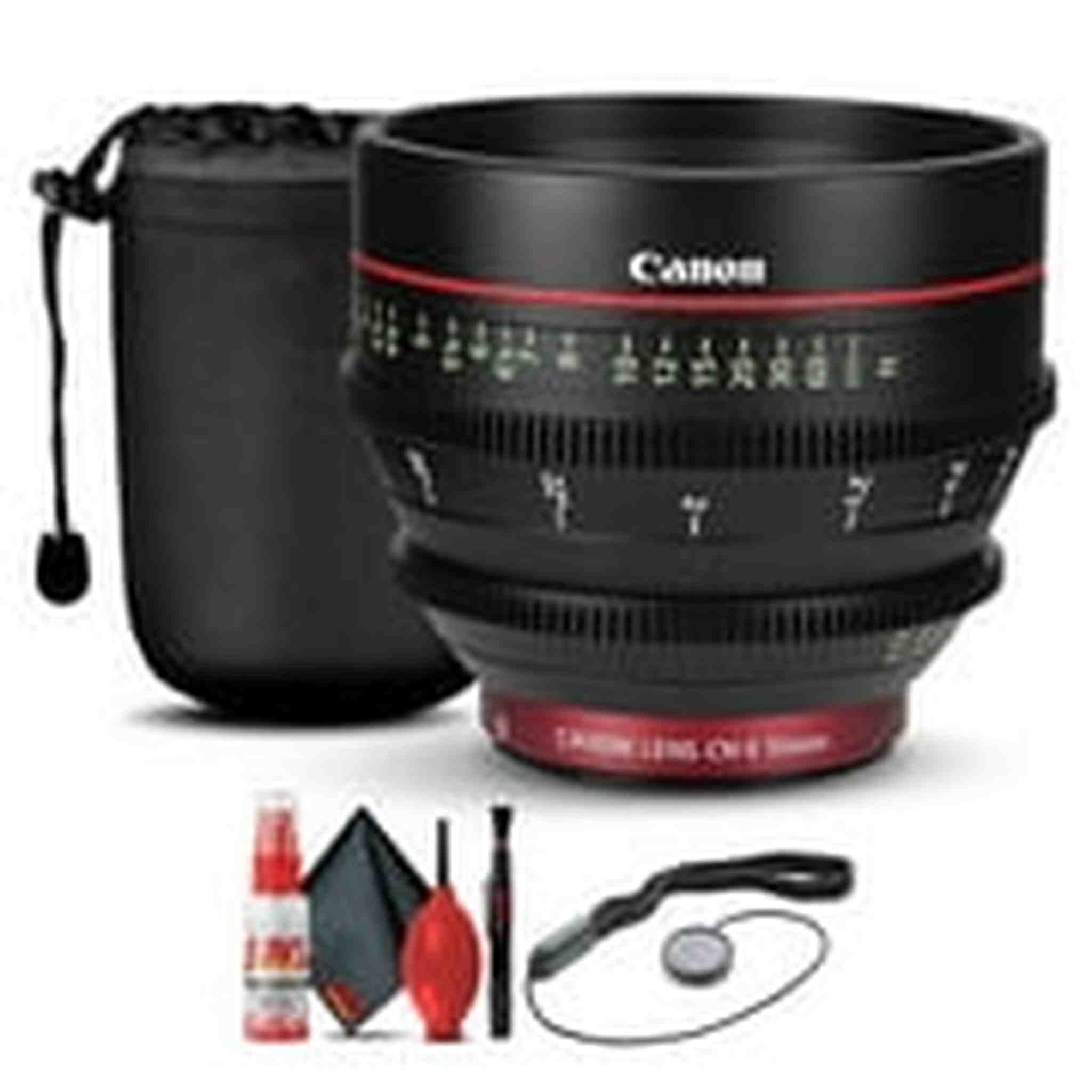 Canon CN-E 50mm T1.3 L F Cine Lens 6570B001 + Lens Pouch + Cap Keeper + More Canon