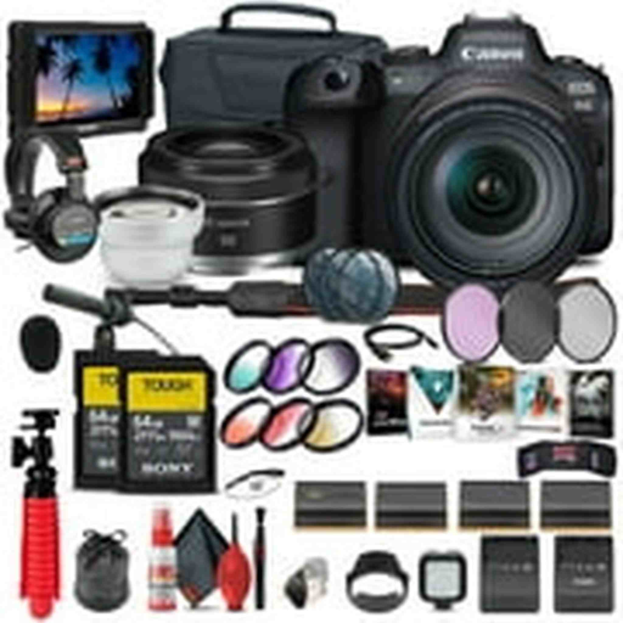 Canon EOS R6 with 24-105mm f/4L Lens All-Purpose Bundle Canon