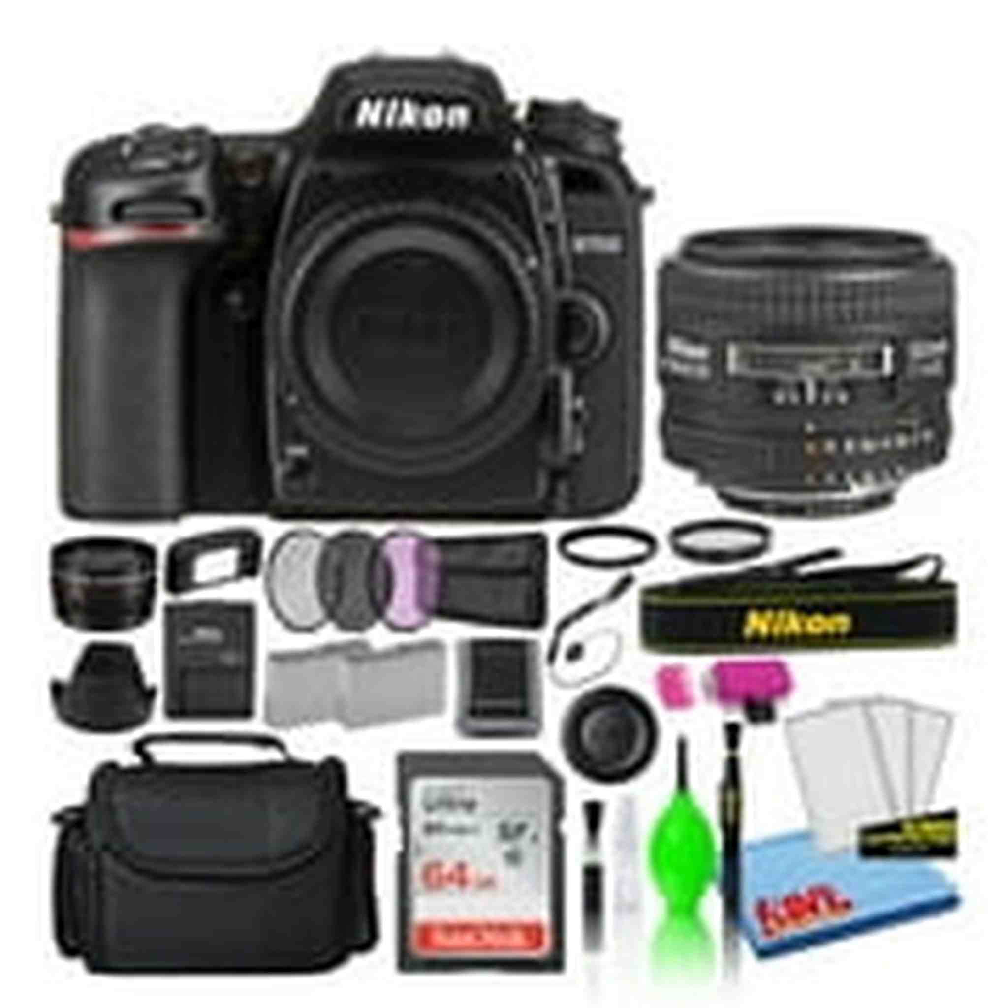 Nikon D7500 Digital Camera with 50mm f/1.4D Lens 1581 + 64GB Card + Bag Intl Nikon