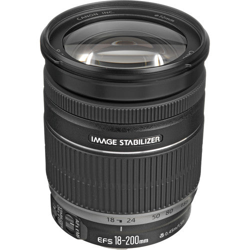 Canon EF-S 18-200mm F/3.5-5.6 is Standard Zoom Lens for DSLR Cameras International Version (No Warranty)