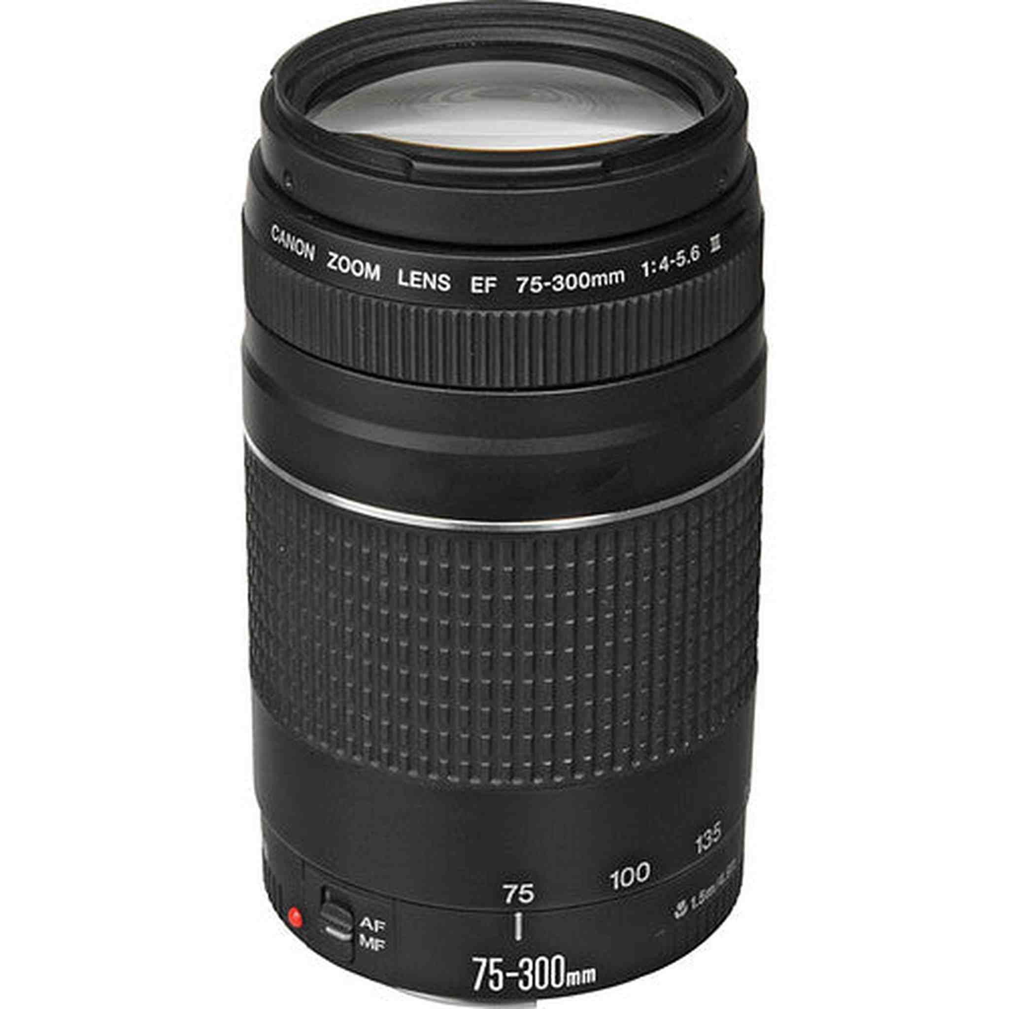 Canon EF 75-300mm f/4.0-5.6 III Autofocus Lens w/58mm UV Filter Bundle Canon