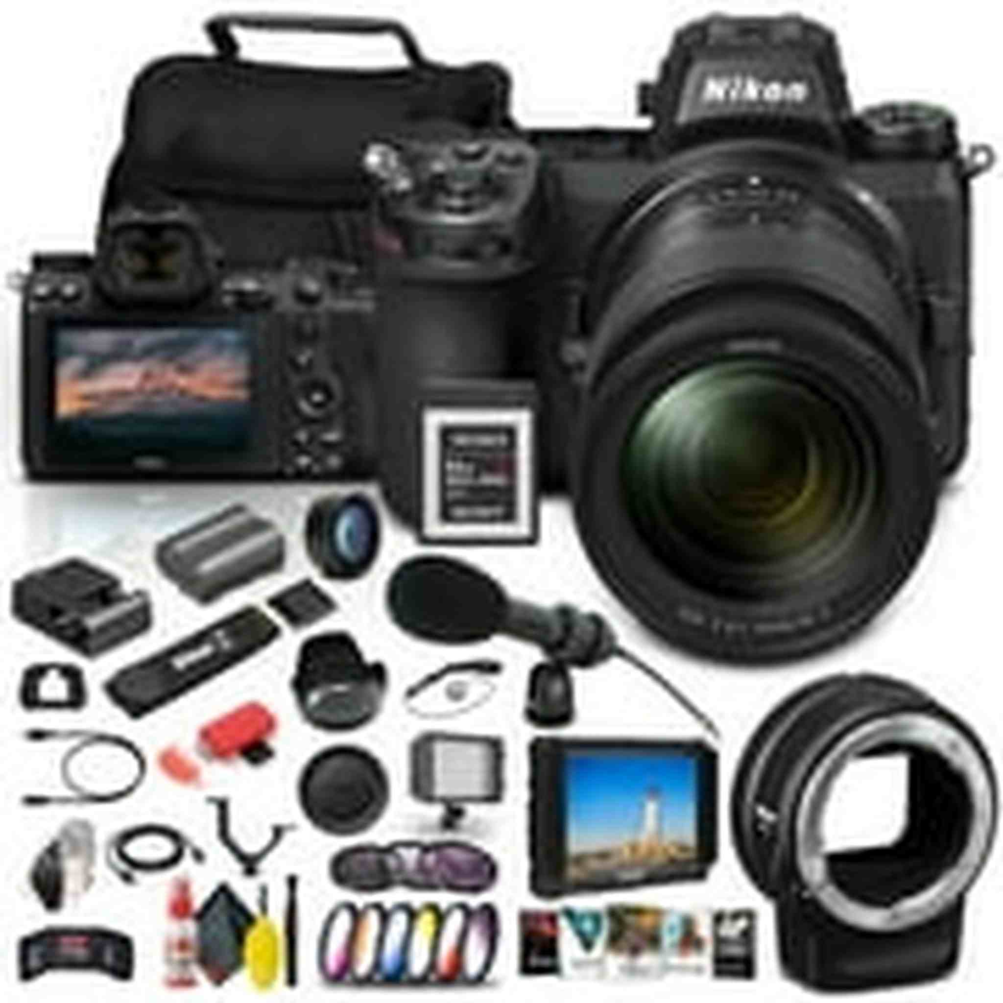 Nikon Z 6II Mirrorless Digital Camera 24.5MP with 24-70mm Lens 1663 + FTZ Mount Graphic Bundle Nikon