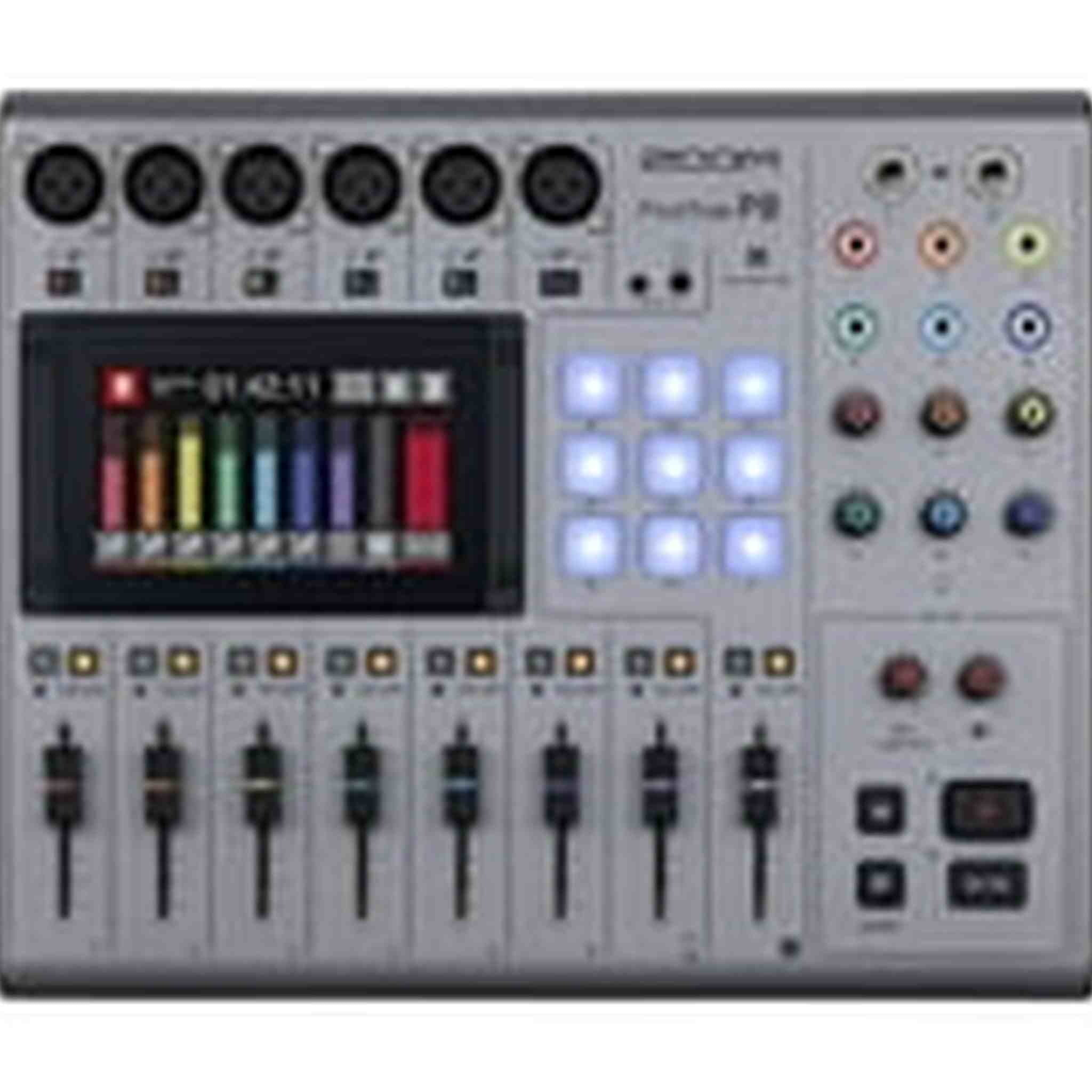 Zoom PodTrak P8 Podcast Recorder, 6 Microphone Inputs, 6 Headphone Outputs, Phone Input, Sound Pads, Onboard Editing, Record to SD card, USB Audio Interface, Battery Powered Zoom