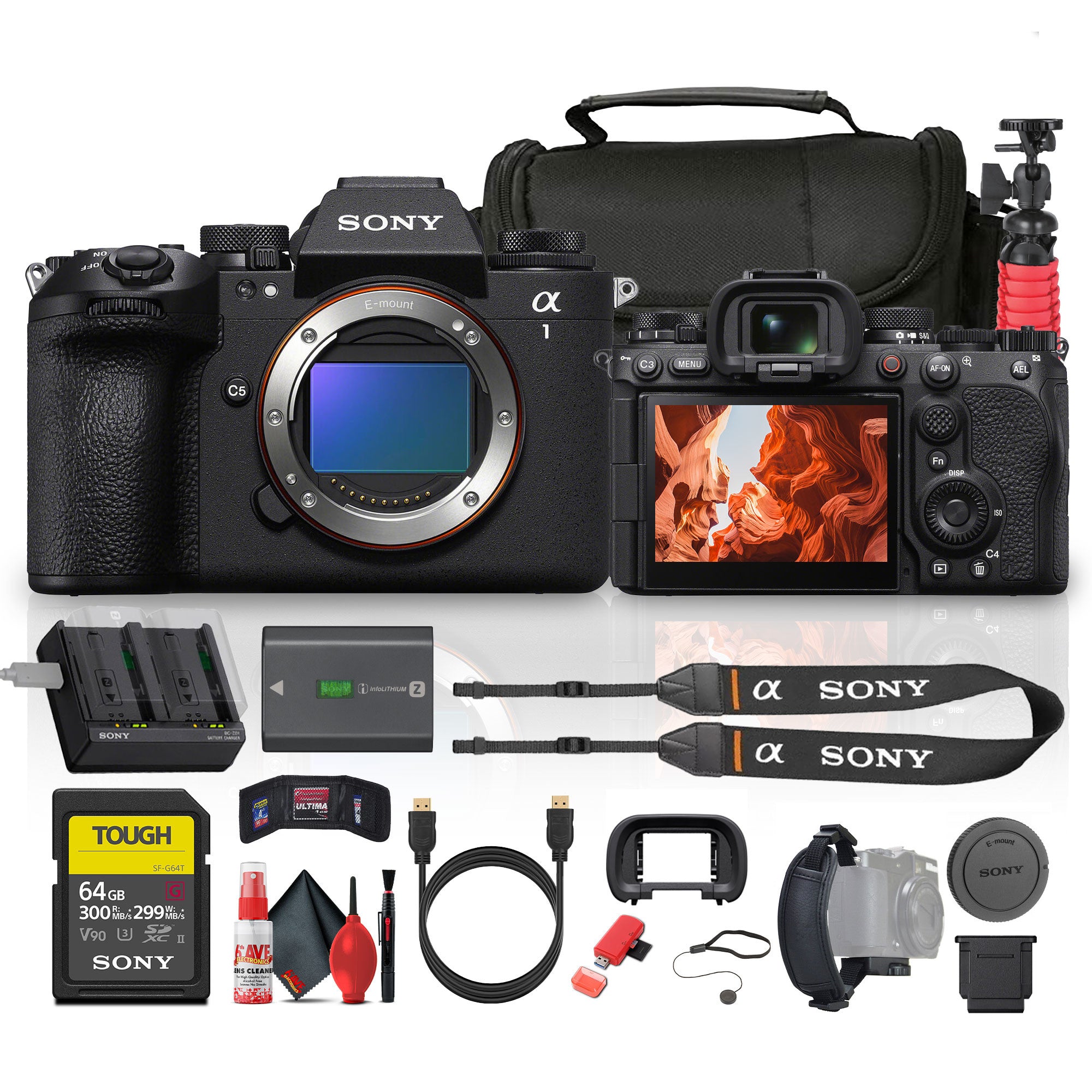 Sony Alpha a1 II Full-Frame Interchangeable Lens Mirrorless Camera Base Bundle Sony