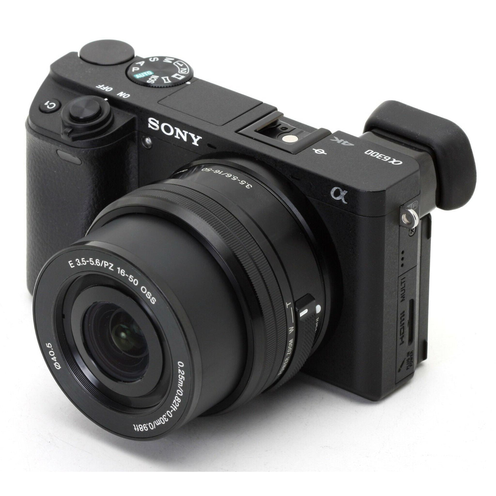 Sony Alpha a6300 Mirrorless Camera w/16-50mm Lens + 2 Batteries, 16GB Card Base Bundle Sony